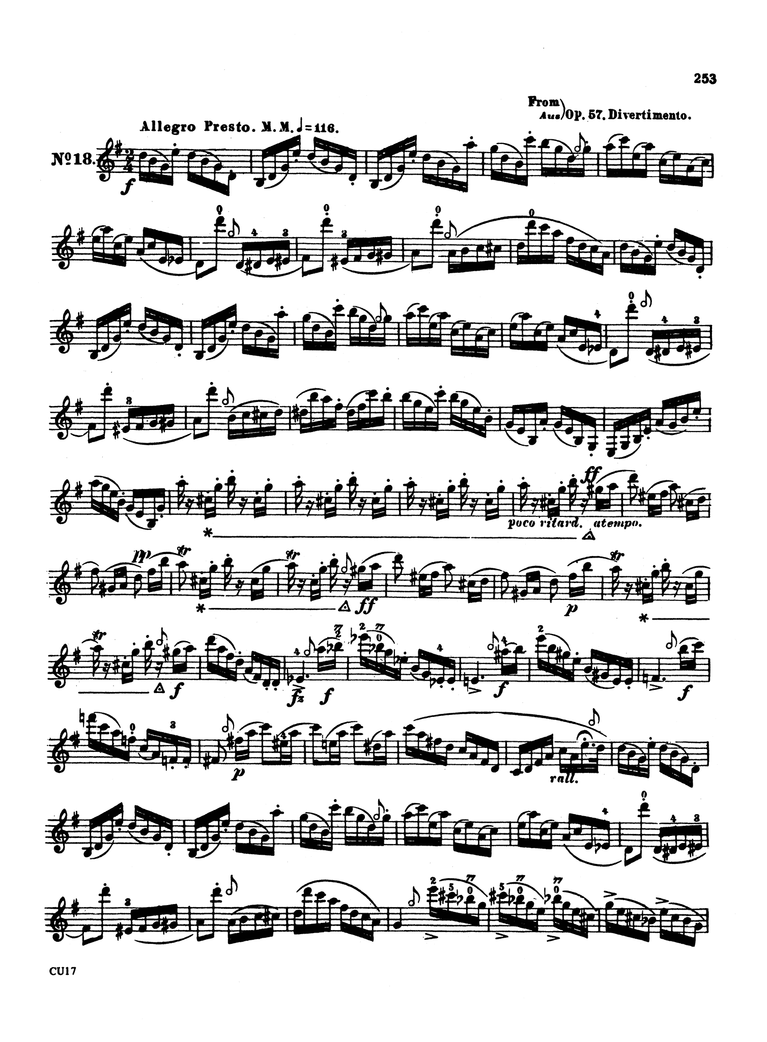 Complete Clarinet Method, Op. 64: Division 5 Page 253