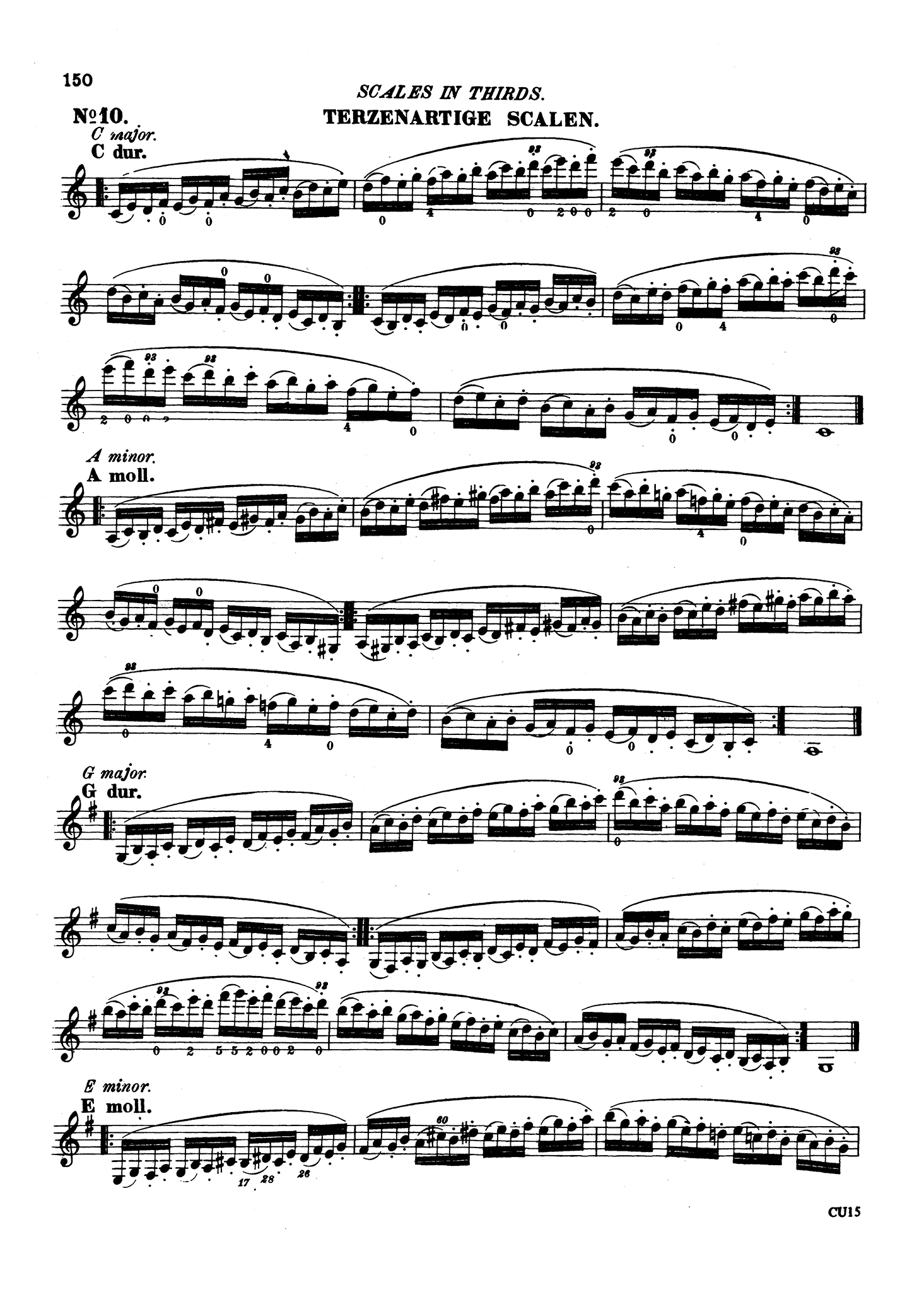 Complete Clarinet Method, Op. 63: Division 3 (Daily Studies) Page 150