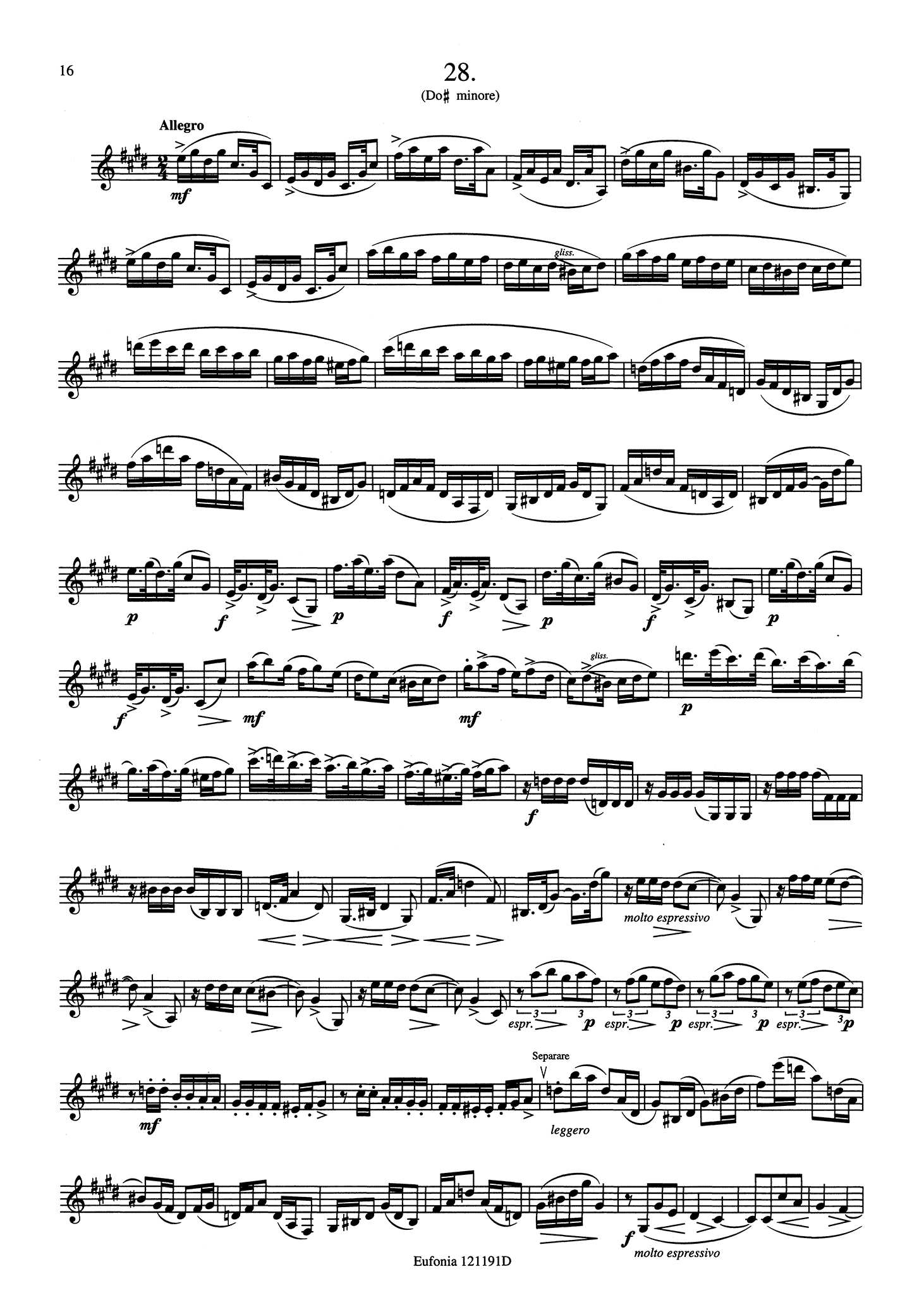 Jeanjean Progressive & Melodic Études: Volume 2 (Nos. 21-40) study 28