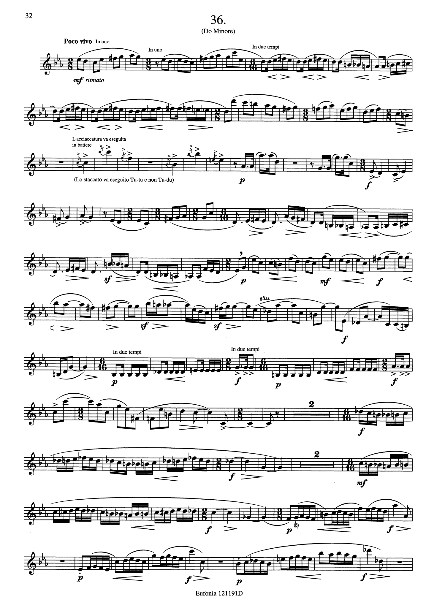 Jeanjean Progressive & Melodic Études: Volume 2 (Nos. 21-40) study 36