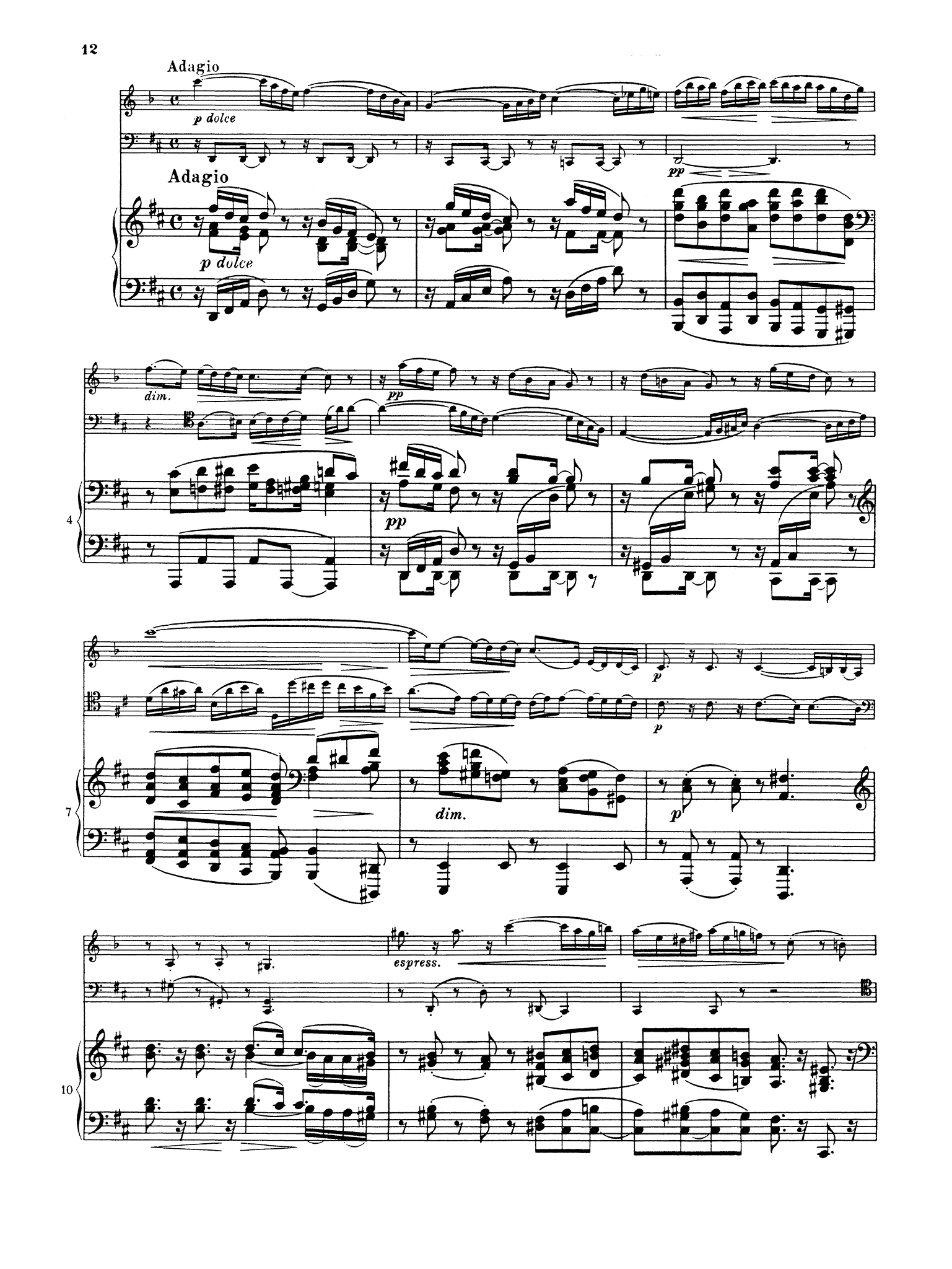 Clarinet Trio in A Minor, Op. 114 - Movement 2
