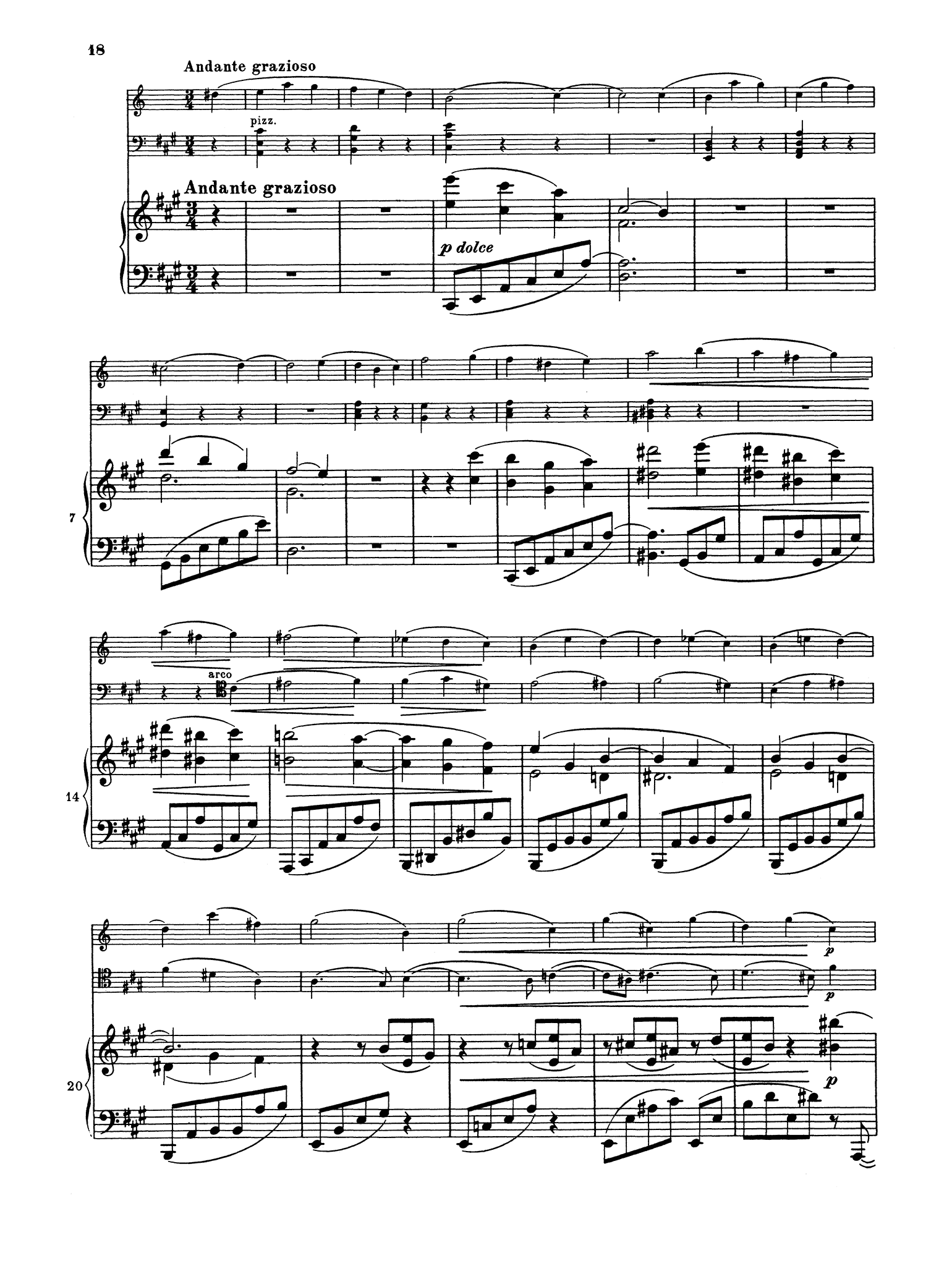 Clarinet Trio in A Minor, Op. 114 - Movement 3