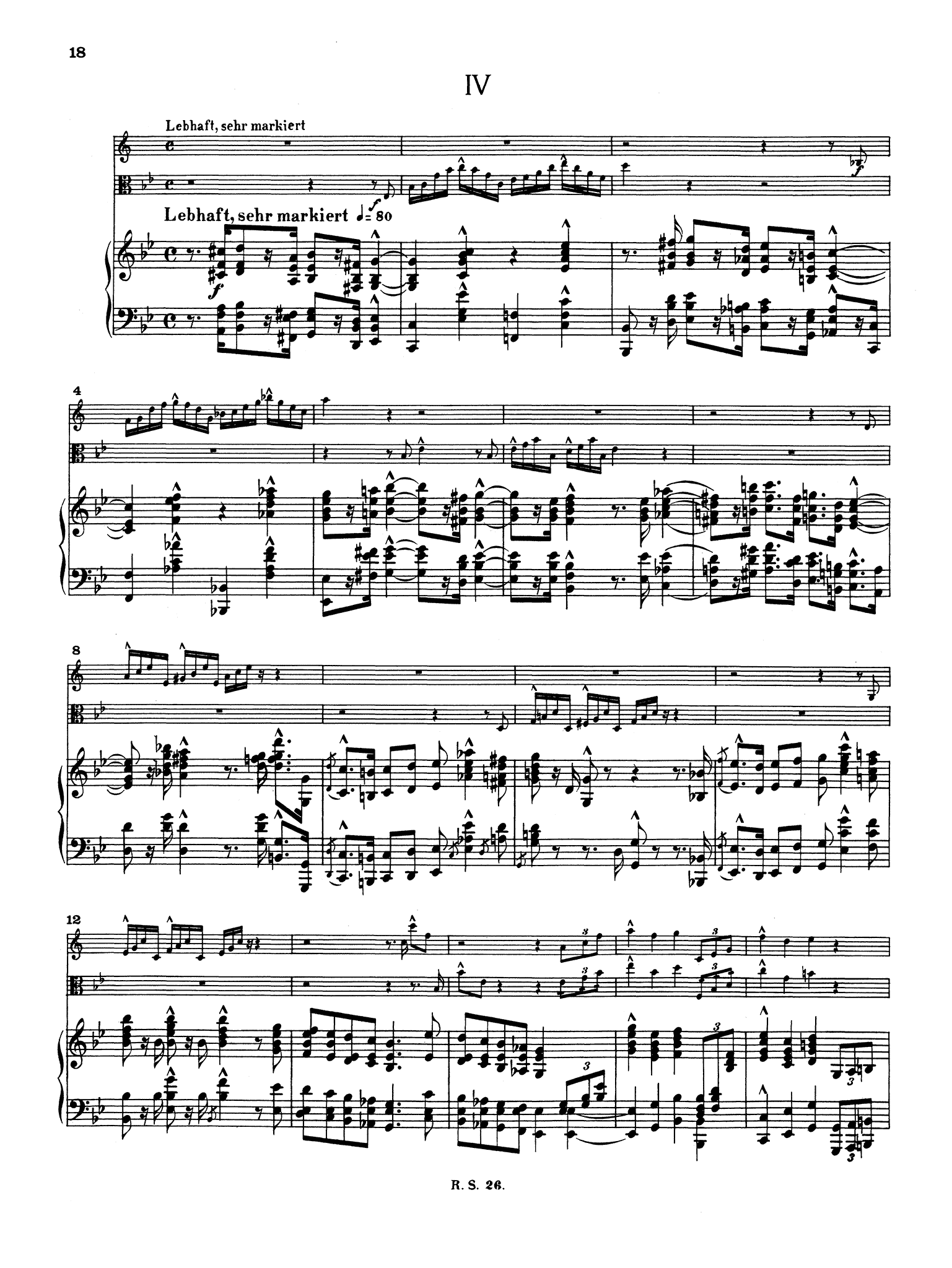 Schumann Märchenerzählungen (Fairy Tales), Op. 132 - Movement 4