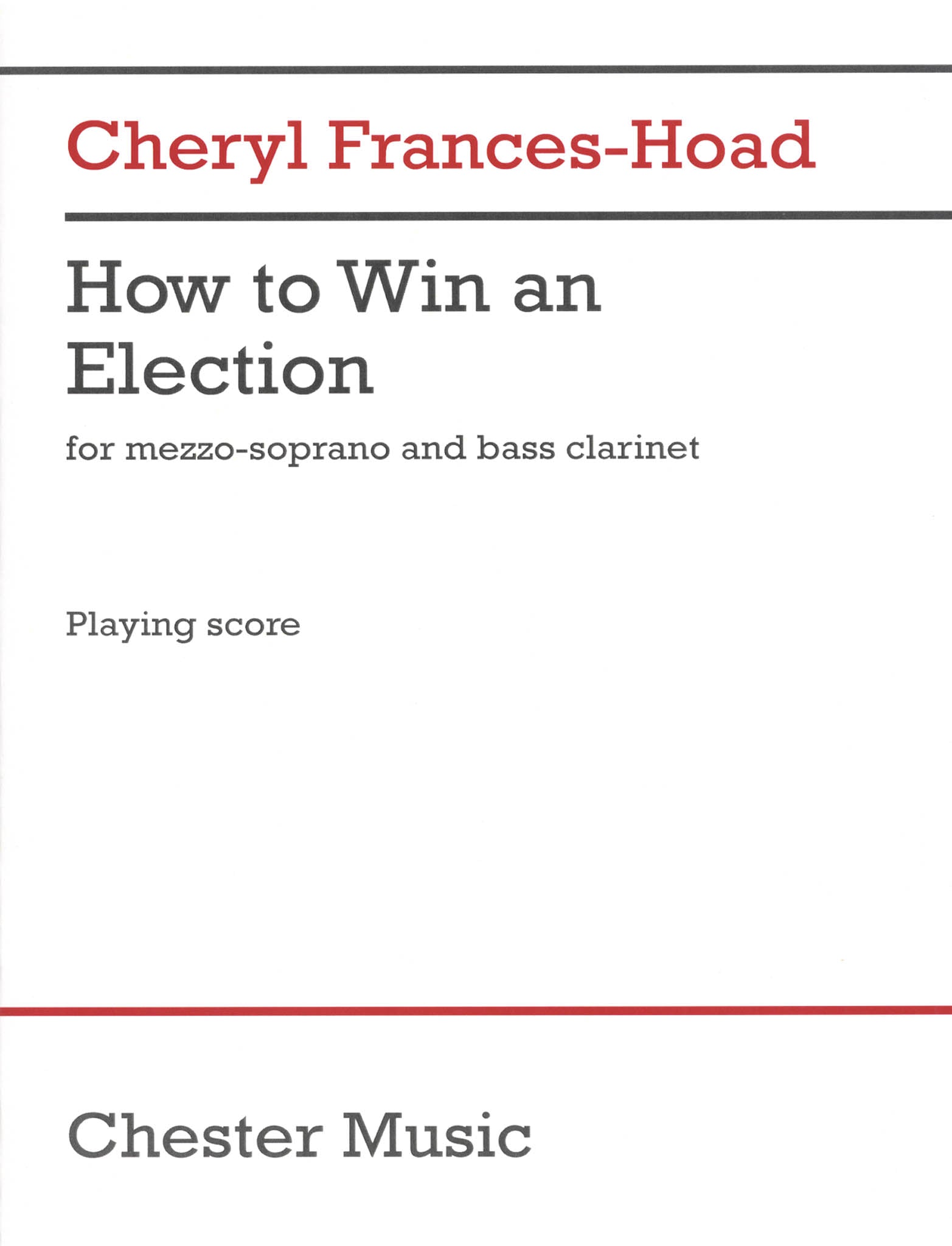 Frances-Hoad How to Win an Election voice & bass clarinet duet cover