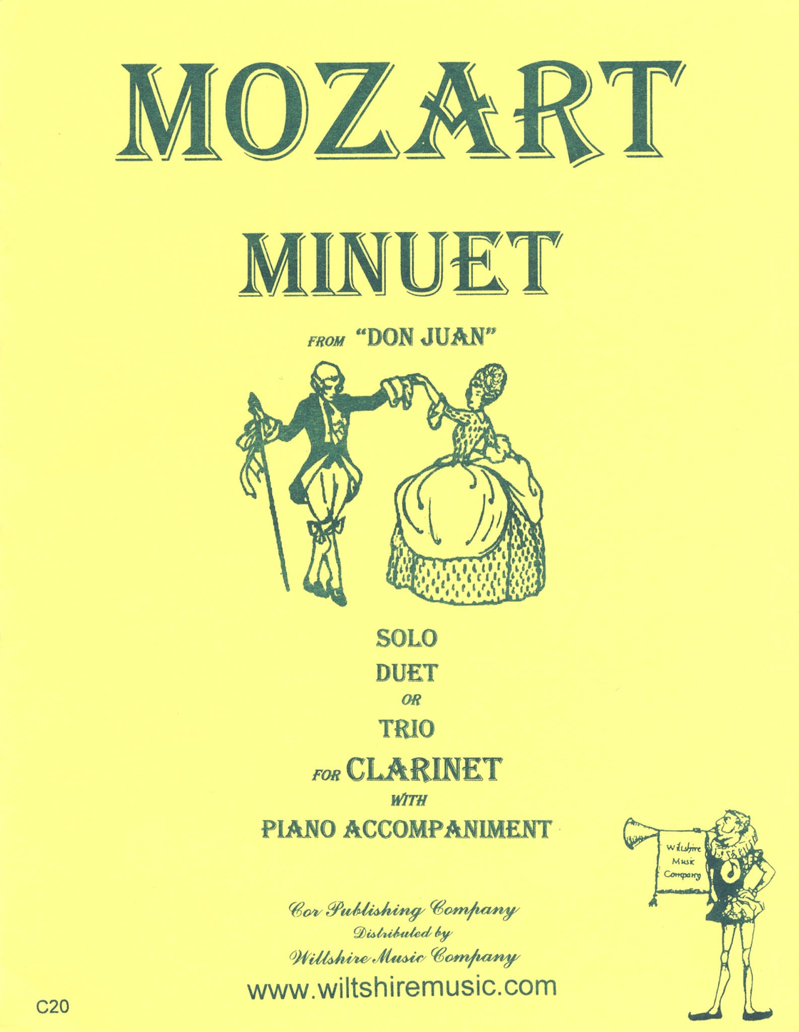 Mozart Minuet, from ‘Don Giovanni’ Act I Scene 20 Finale cover