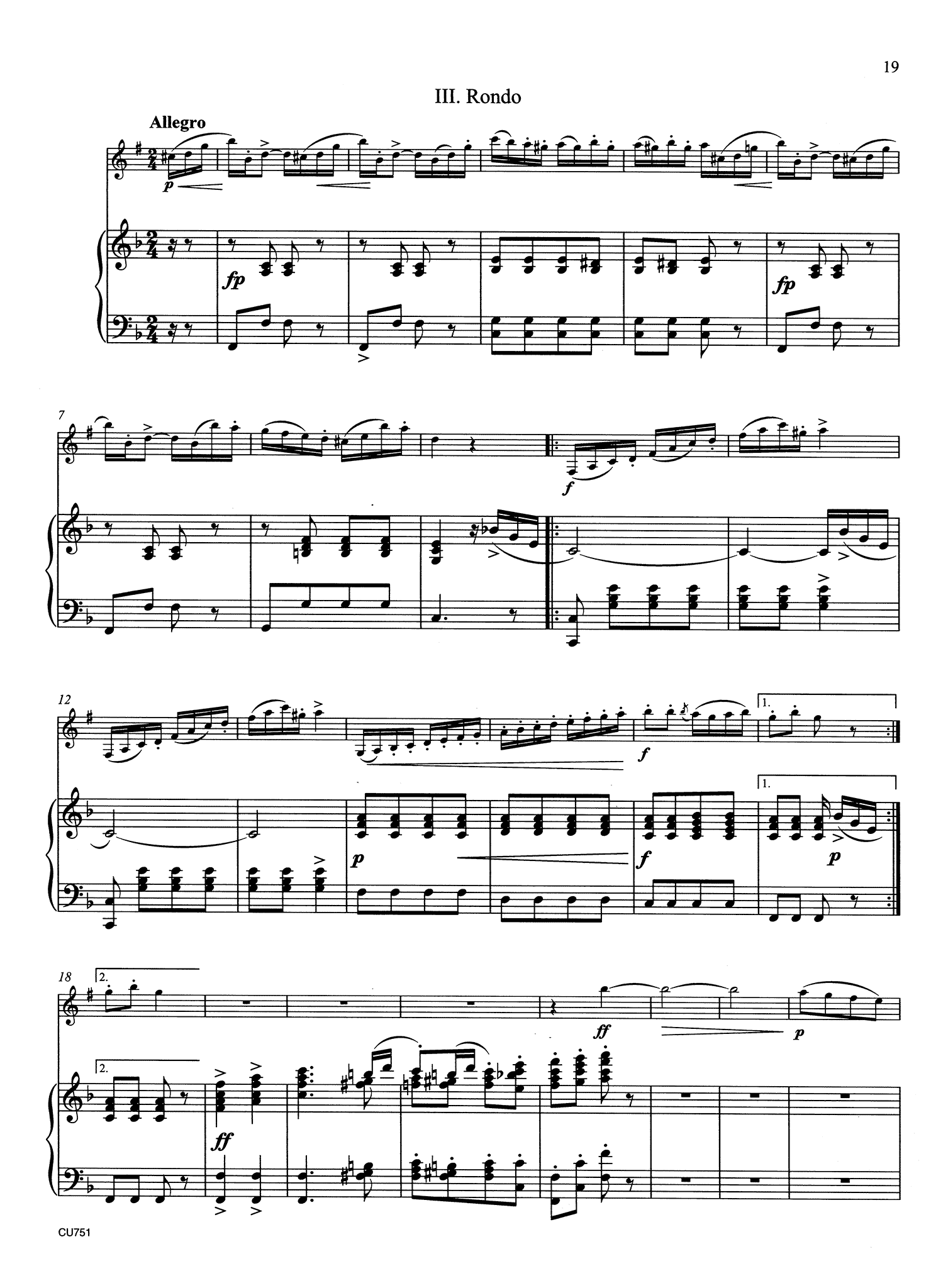 Clarinet Concerto No. 1, Op. 73 - Movement 3
