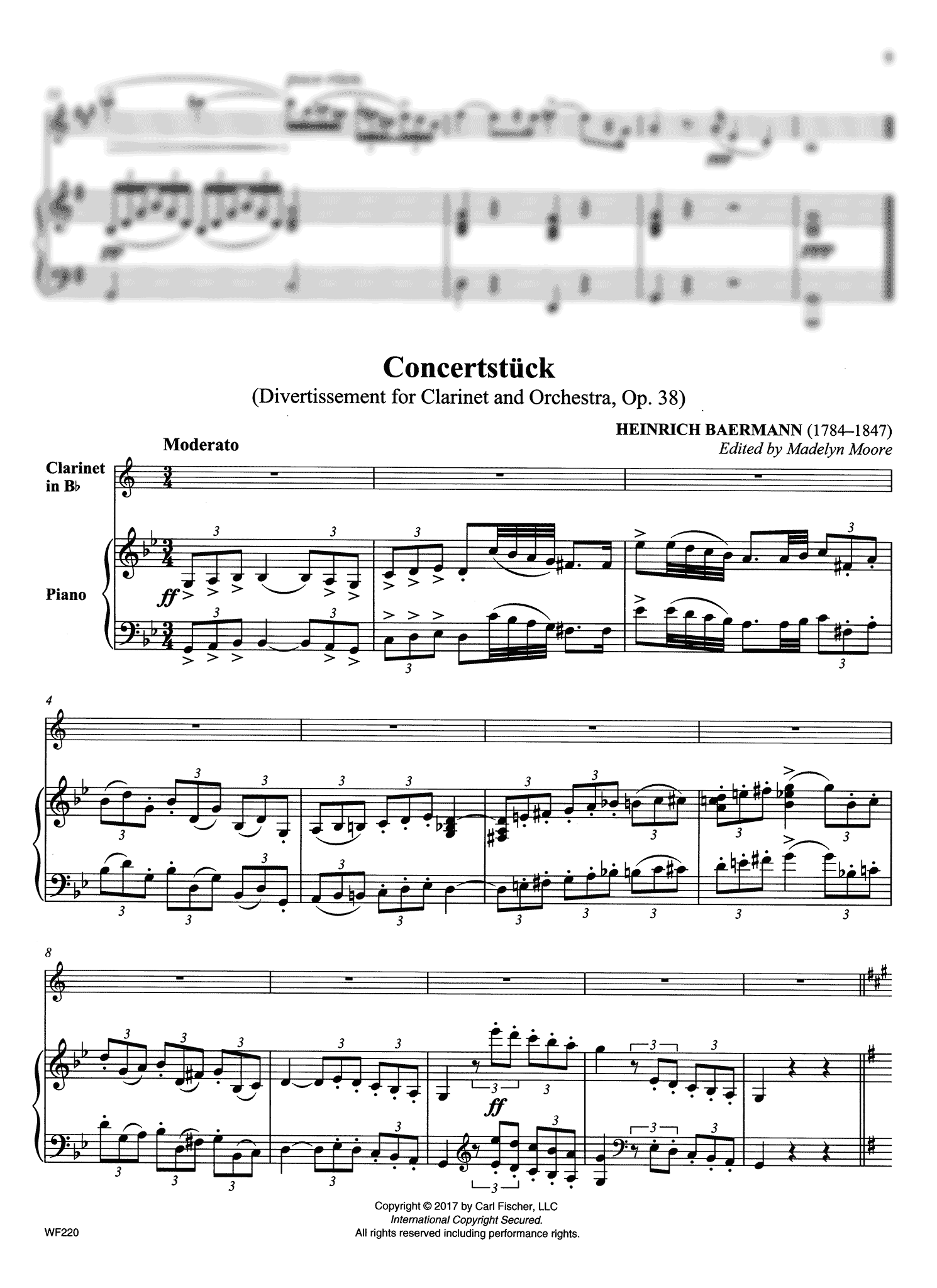 Concertstück (Divertissement, Op. 38) Score
