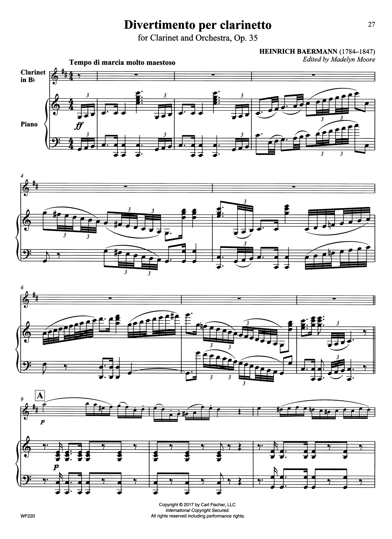 Divertimento, Op. 35 Score
