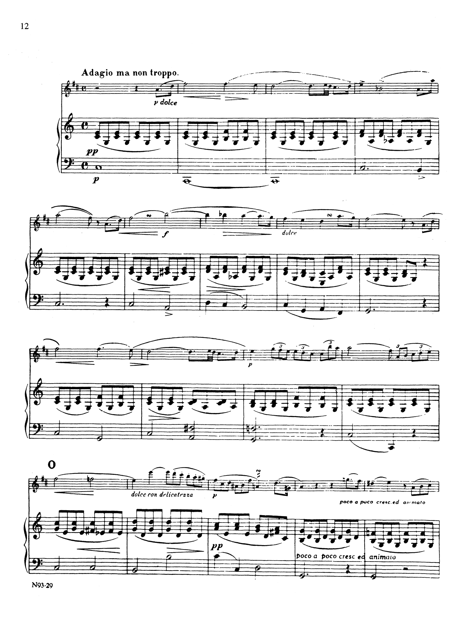 Clarinet Concerto No. 1, Op. 73 - Movement 2
