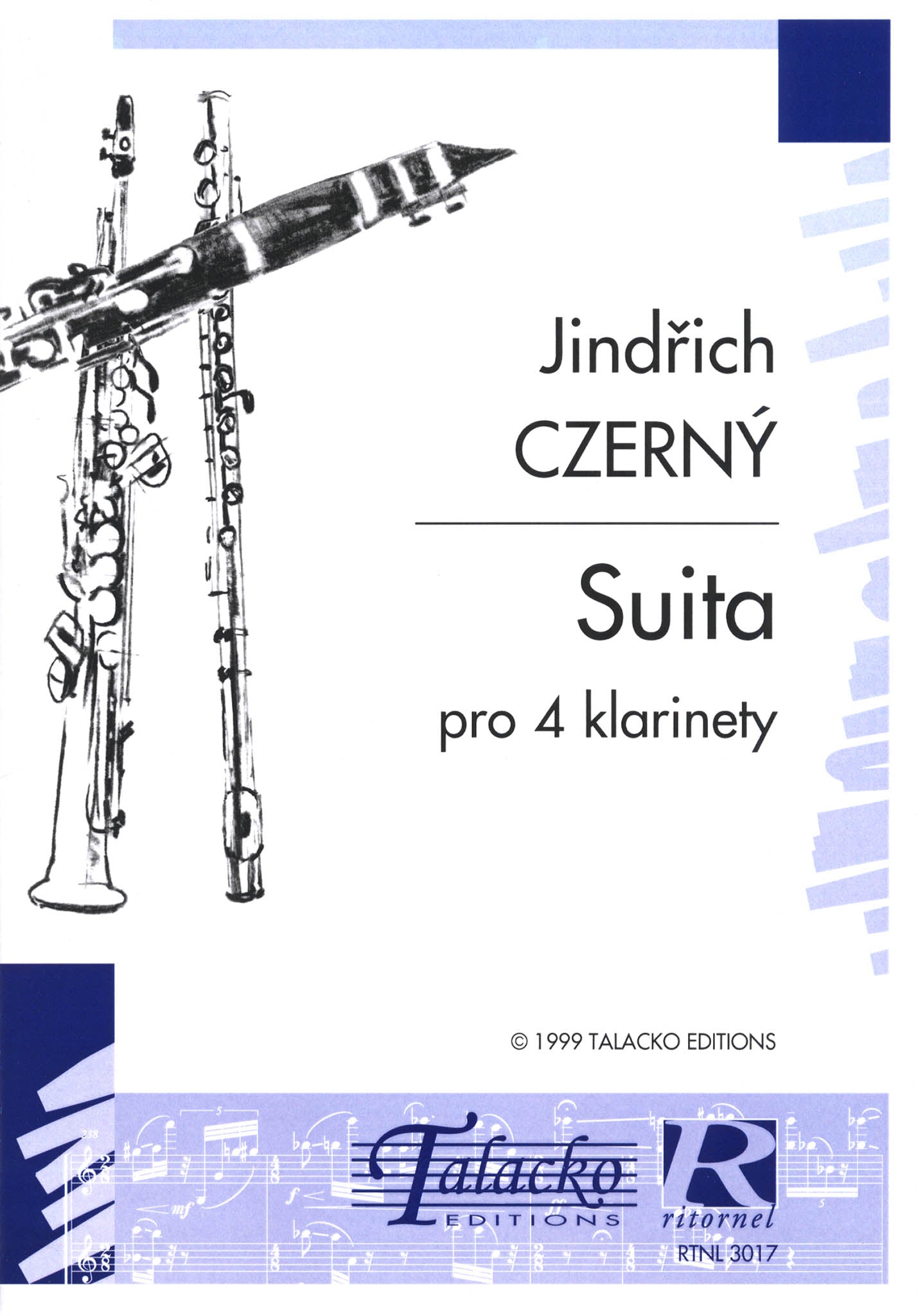 Czerný Suite Clarinet Quartet Cover