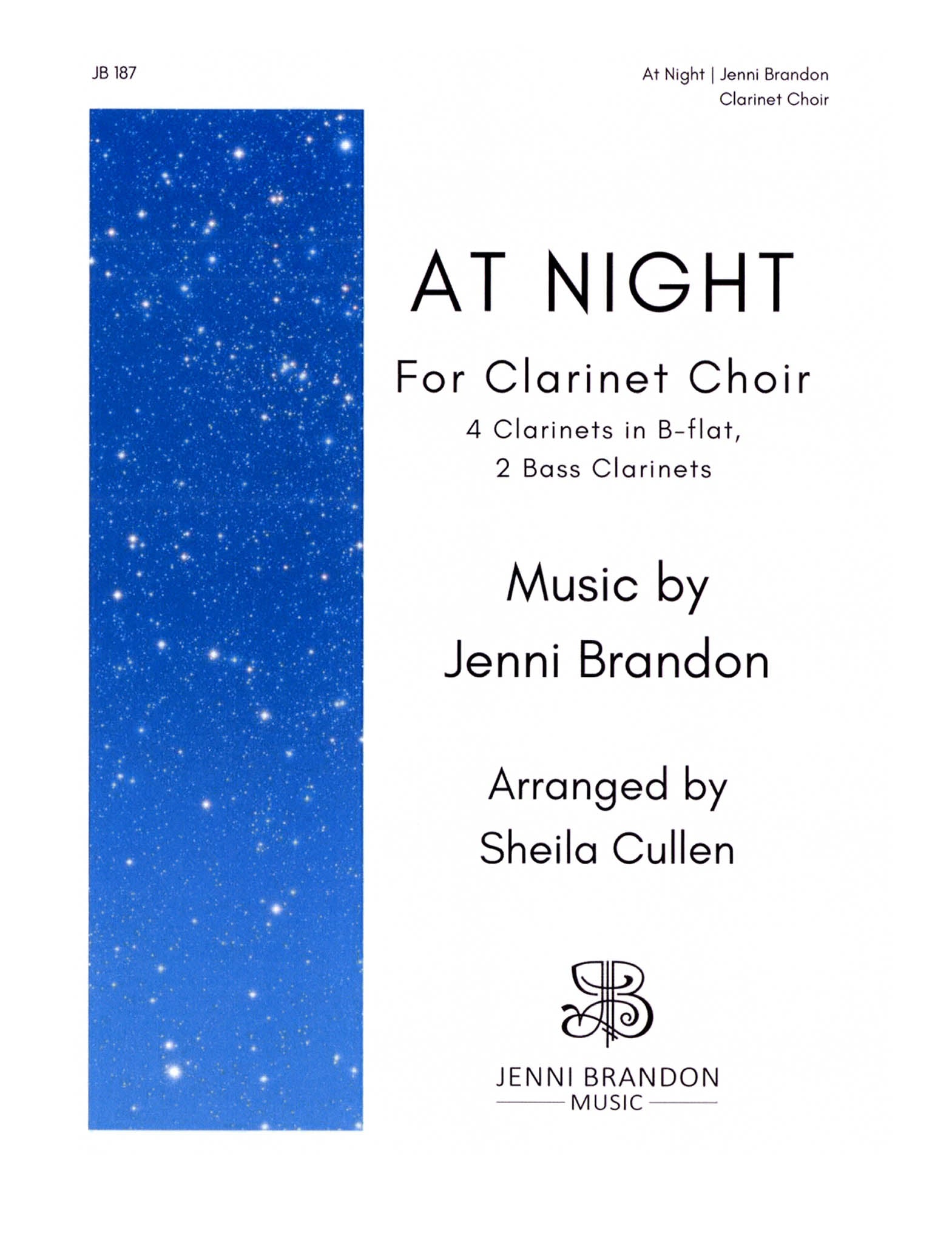 Brandon, Jenni At Night, for choir CAMco CAMco Music, LLC