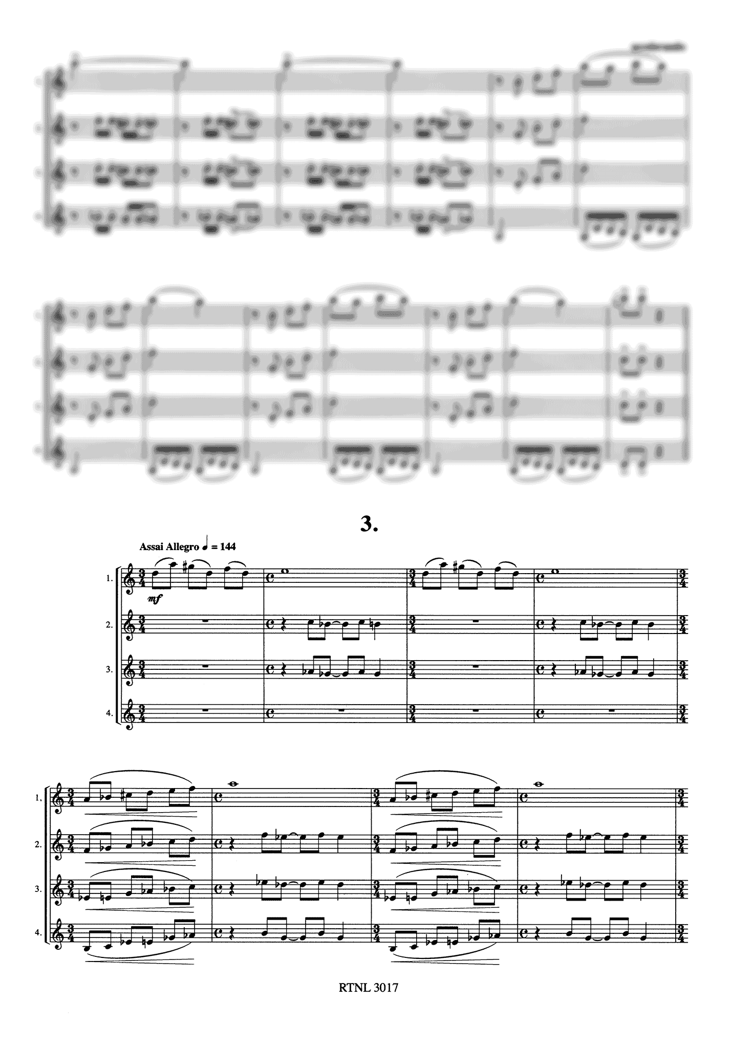 Czerný Suite Clarinet Quartet - Movement 3