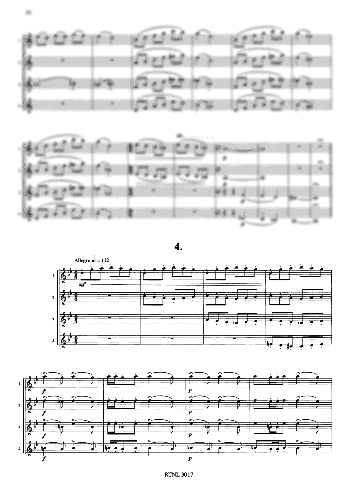 Czerný Suite Clarinet Quartet - Movement 4