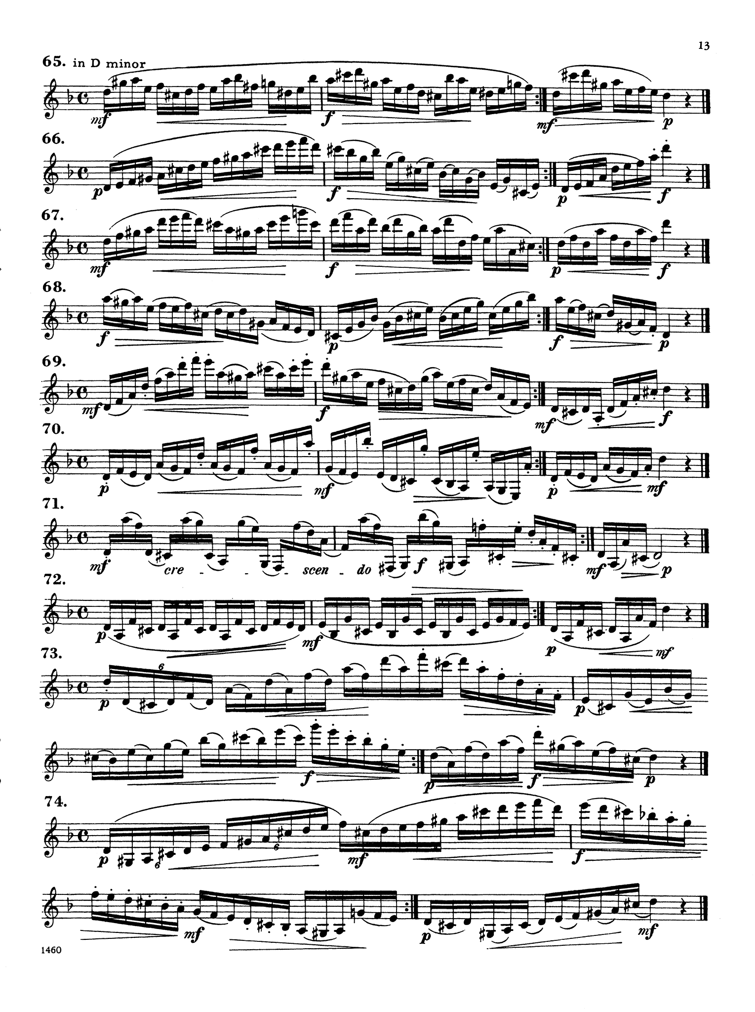 416 Progressive Studies for Clarinet, Book 1 Page 13
