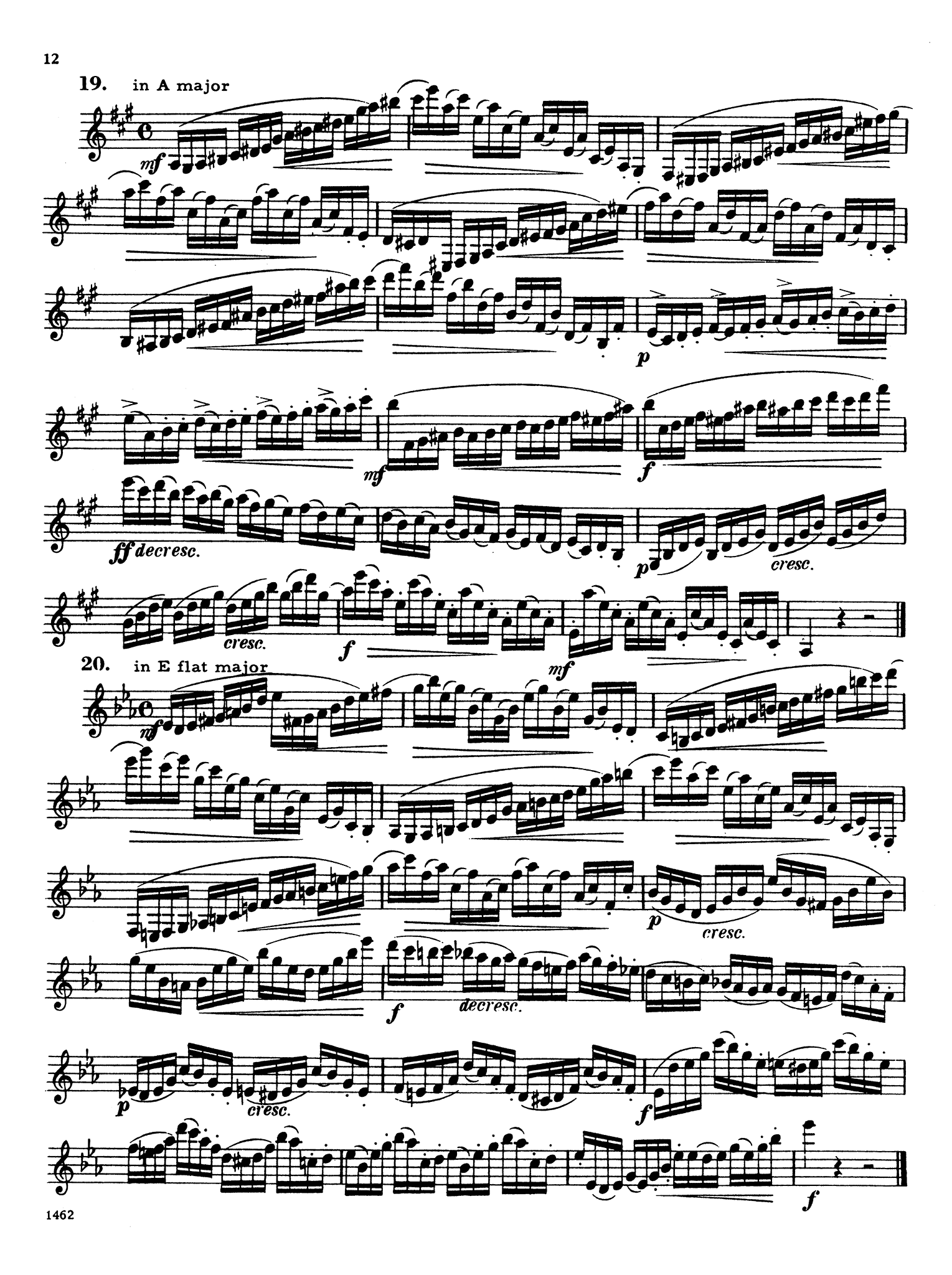 416 Progressive Studies for Clarinet, Book 3 Page 12