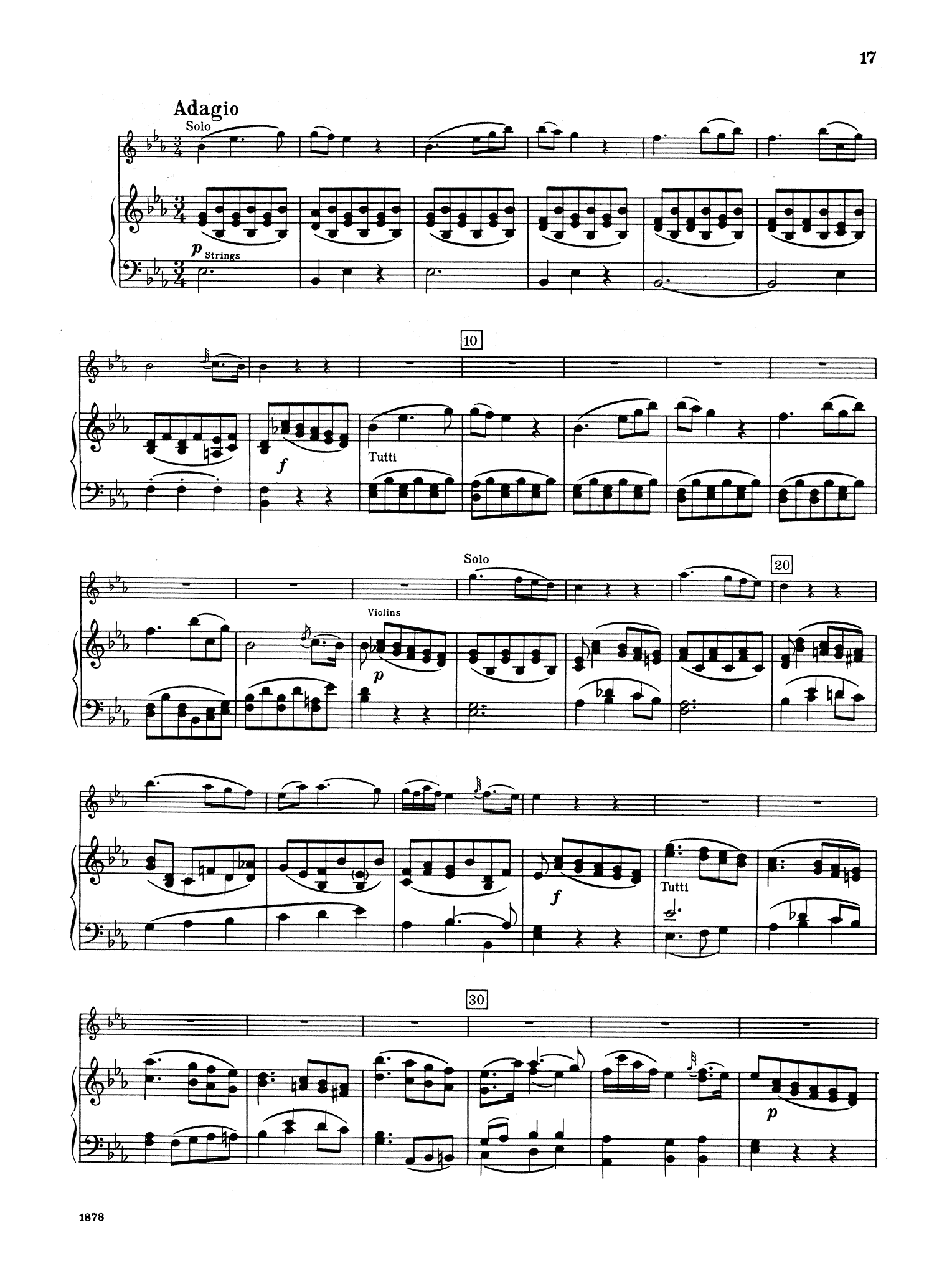 Clarinet Concerto in A Major, K. 622 (B-flat version) - Movement 2
