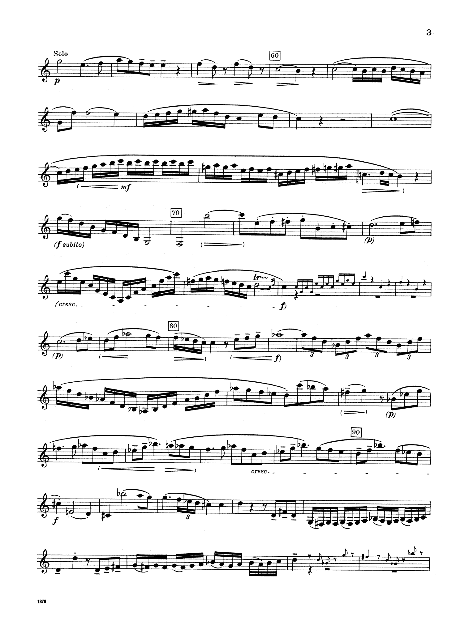 Clarinet Concerto in A Major, K. 622 (B-flat version) Clarinet part