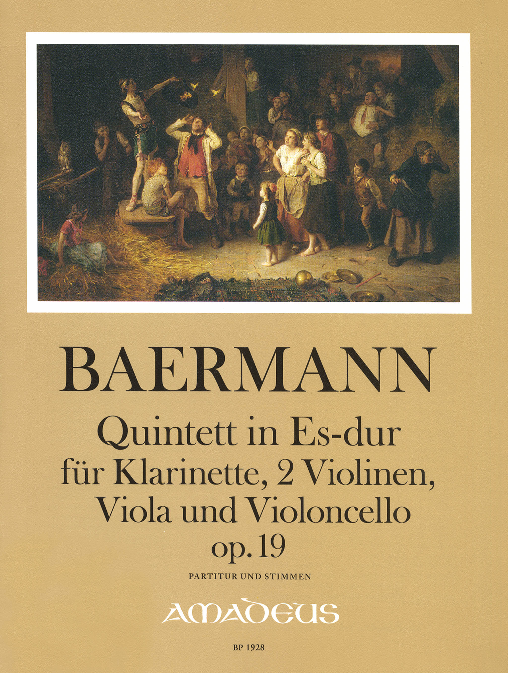 Heinrich Baermann Clarinet Quintet in E-flat Major, Op. 19 cover