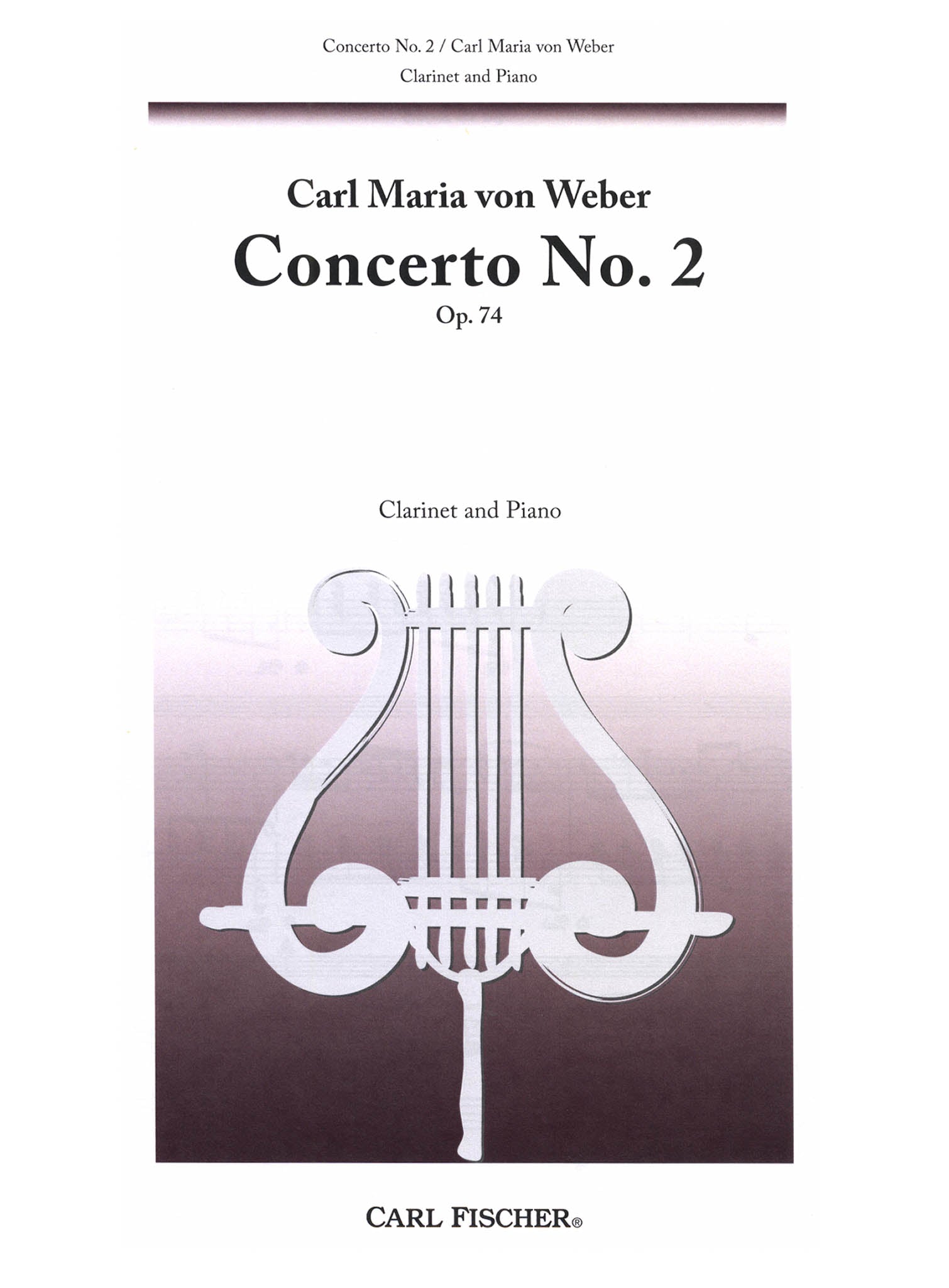 Clarinet Concerto No. 2 Op. 74 Cover