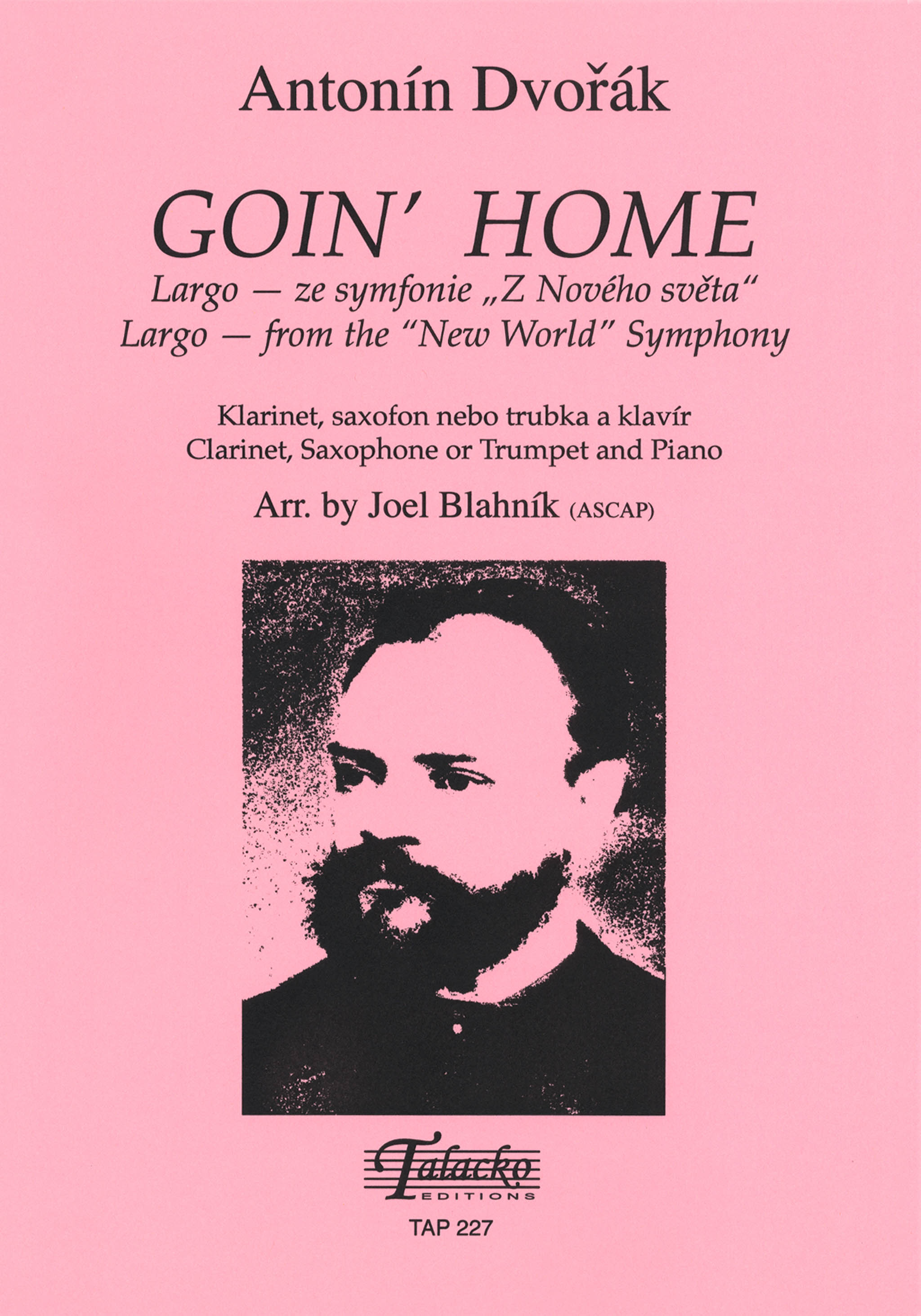 Antonín Dvořák Goin’ Home Largo New World Symphony arrangement cover