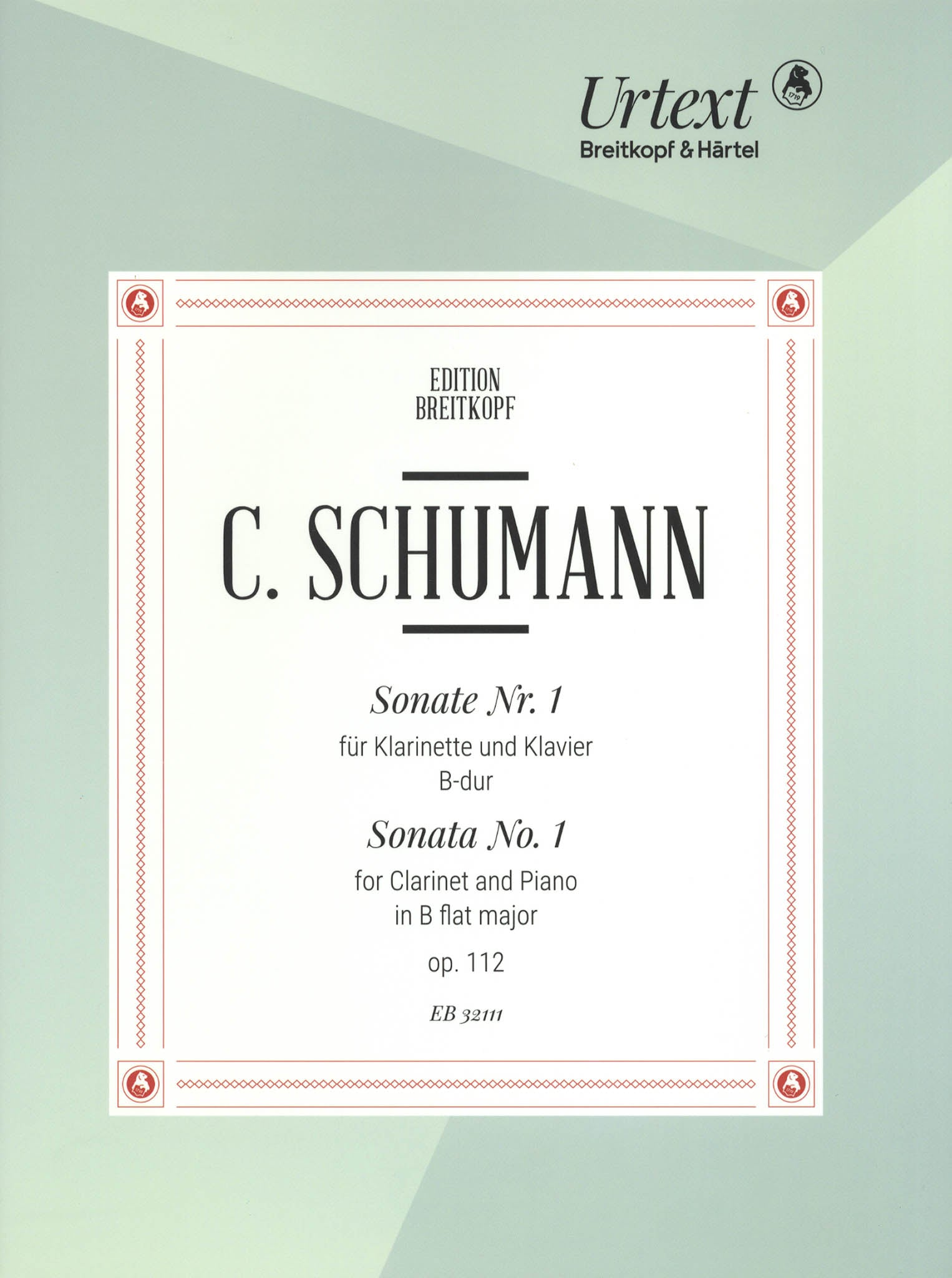 Camillo Schumann Sonata No. 1 in B-flat Major, Op. 112 clarinet & piano cover