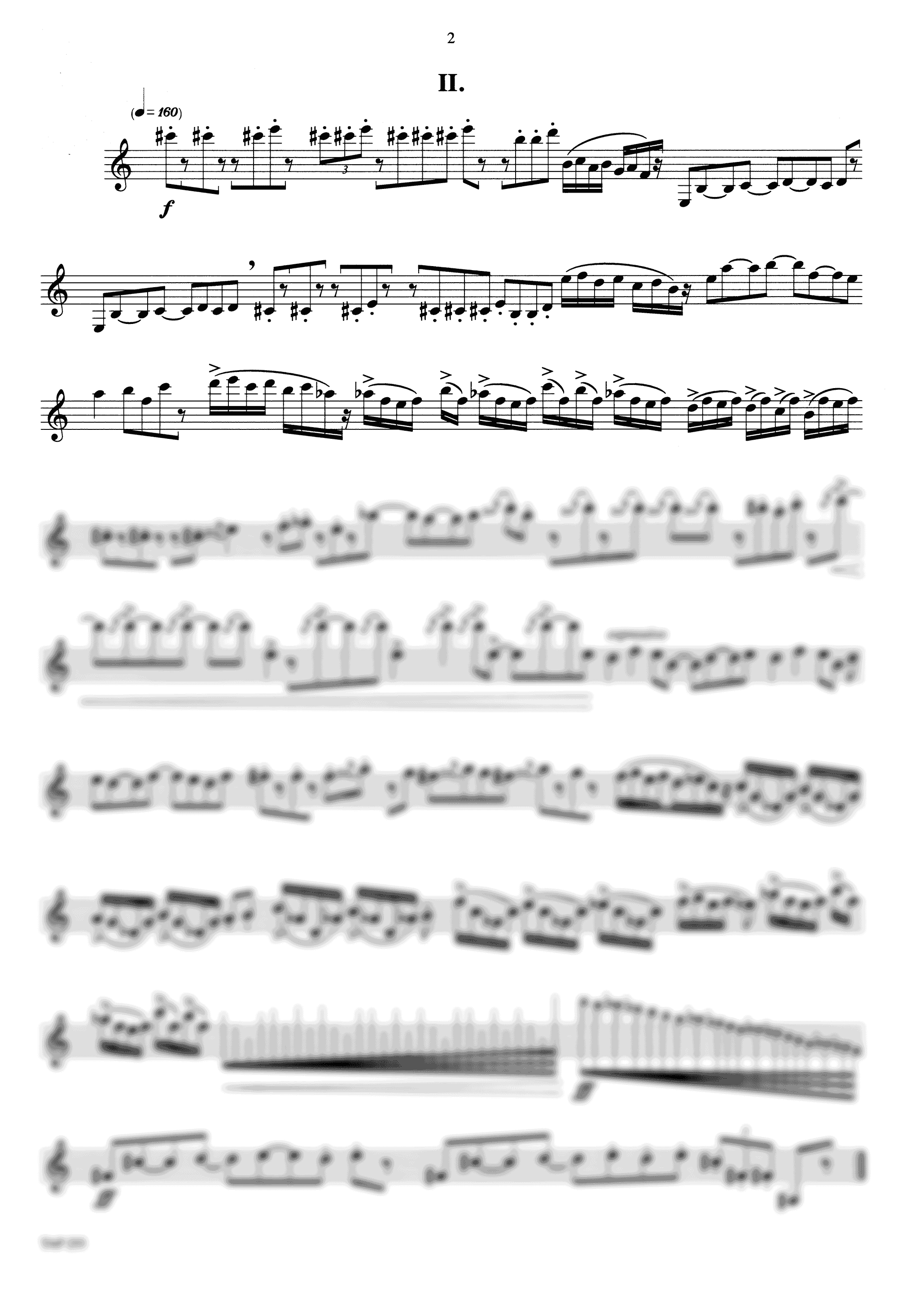 Bodorová Saluti da Siena unaccompanied clarinet - Movement 2