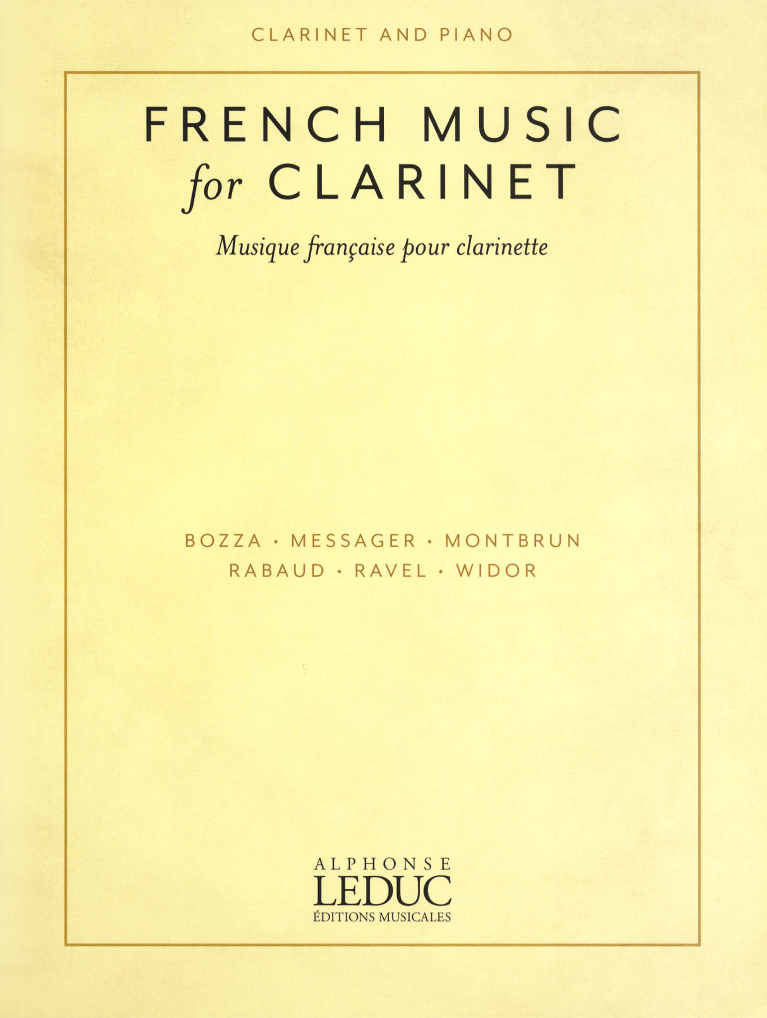 Various French Music for Clarinet