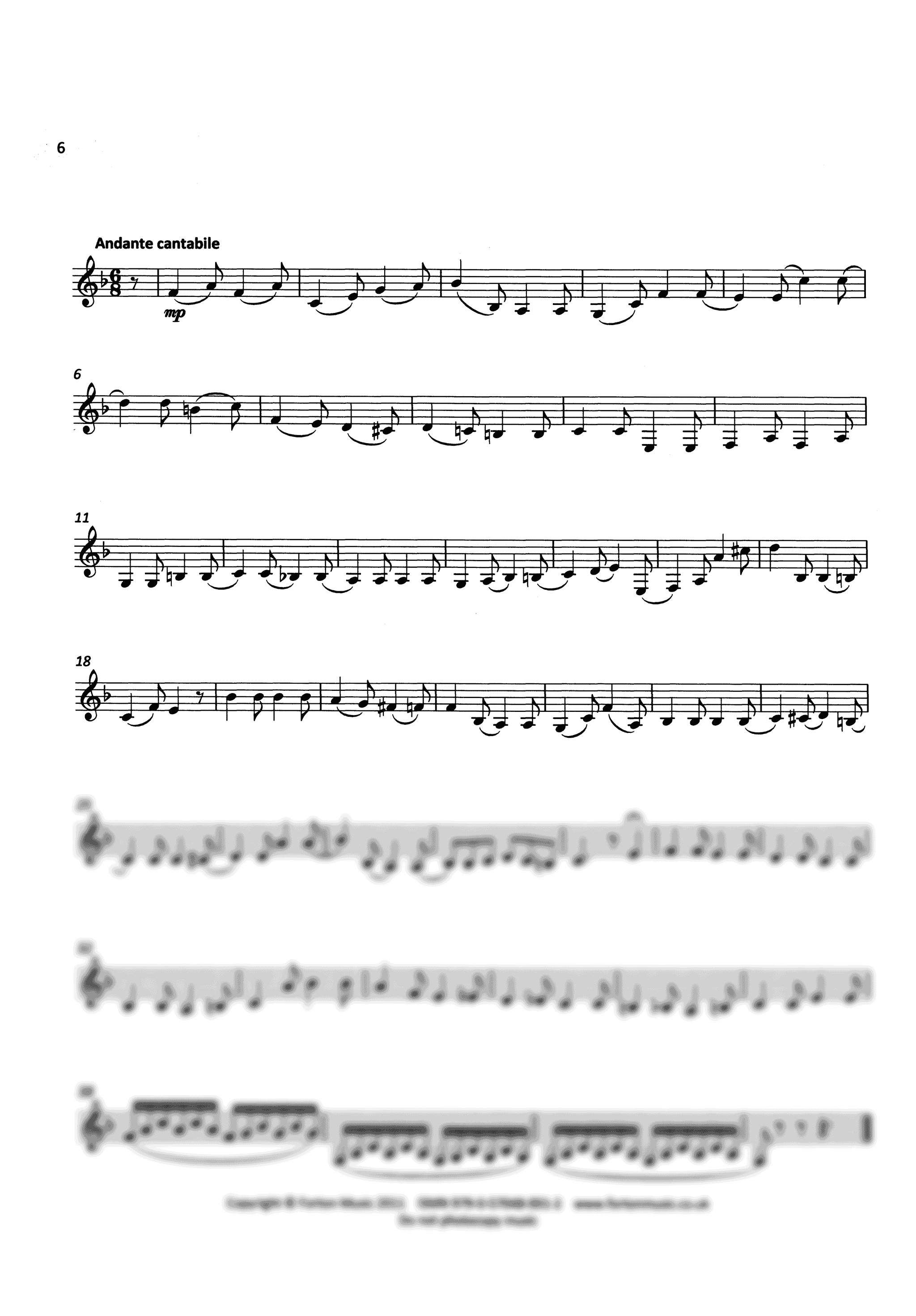 Mozart Duo No. 2, K. 424 flute and clarinet arrangement clarinet part movement 2