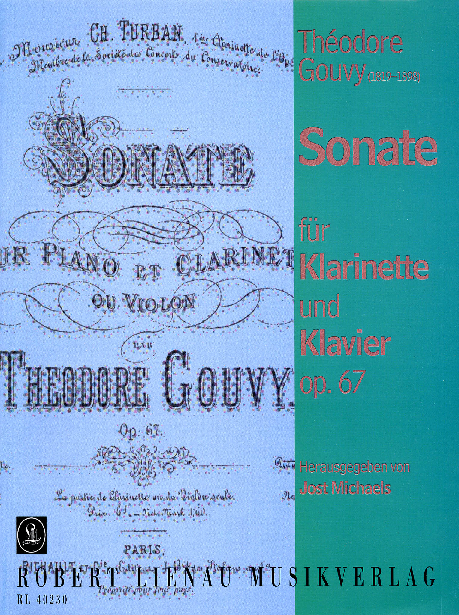 Gouvy Clarinet Sonata, Op. 67 cover