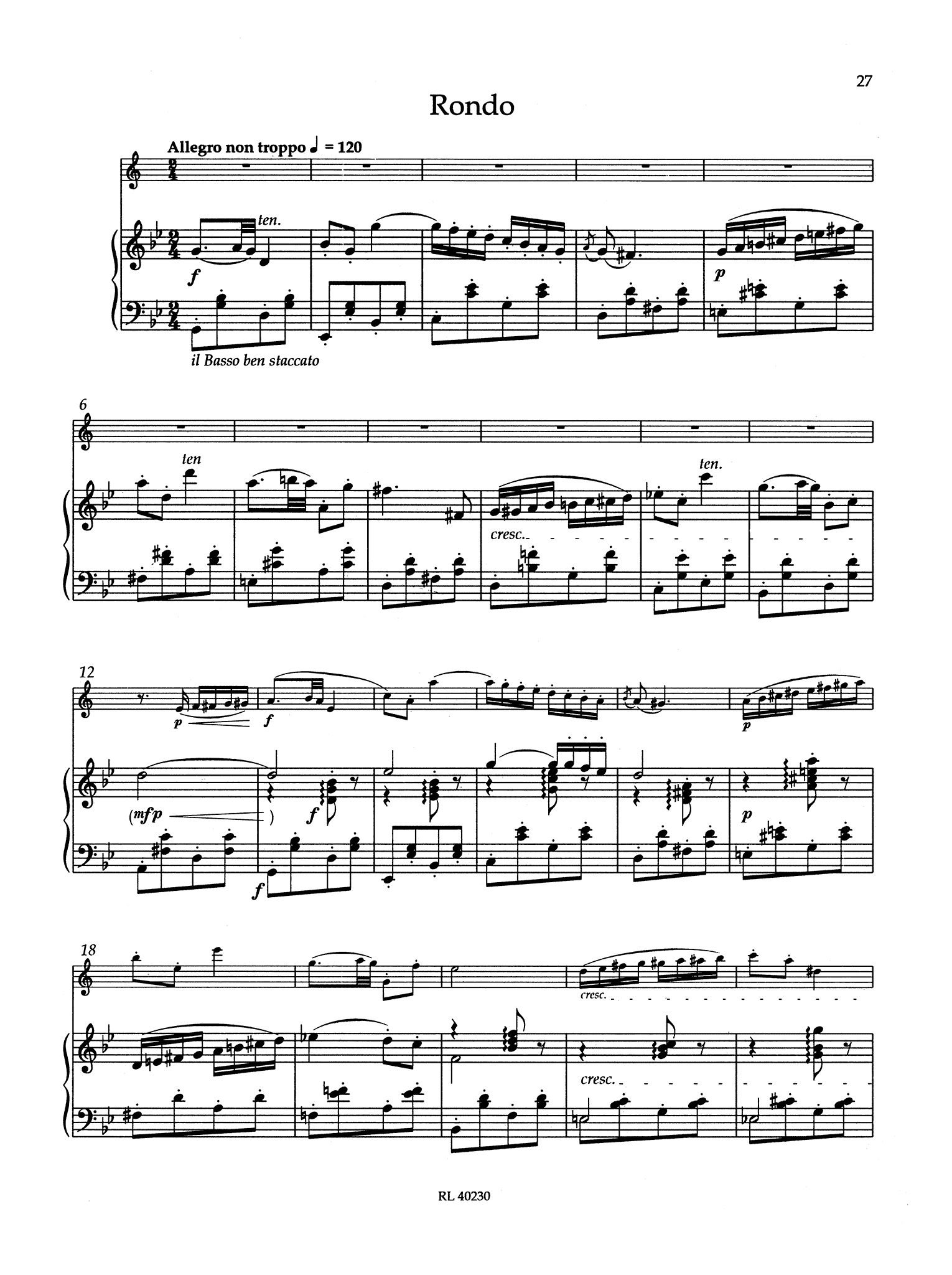 Gouvy Clarinet Sonata, Op. 67 - Movement 3