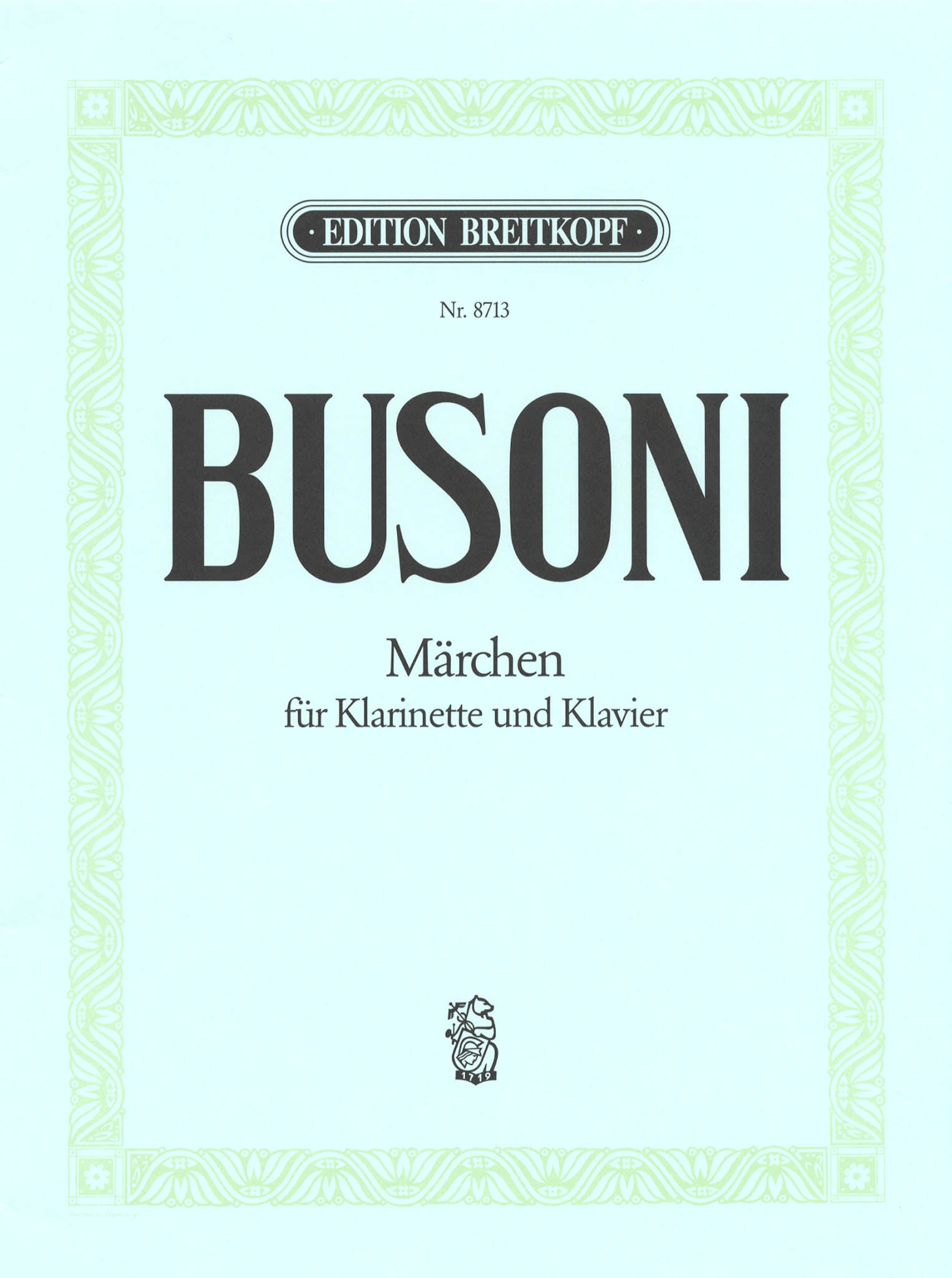 Busoni Märchen, BV 123 clarinet and piano cover