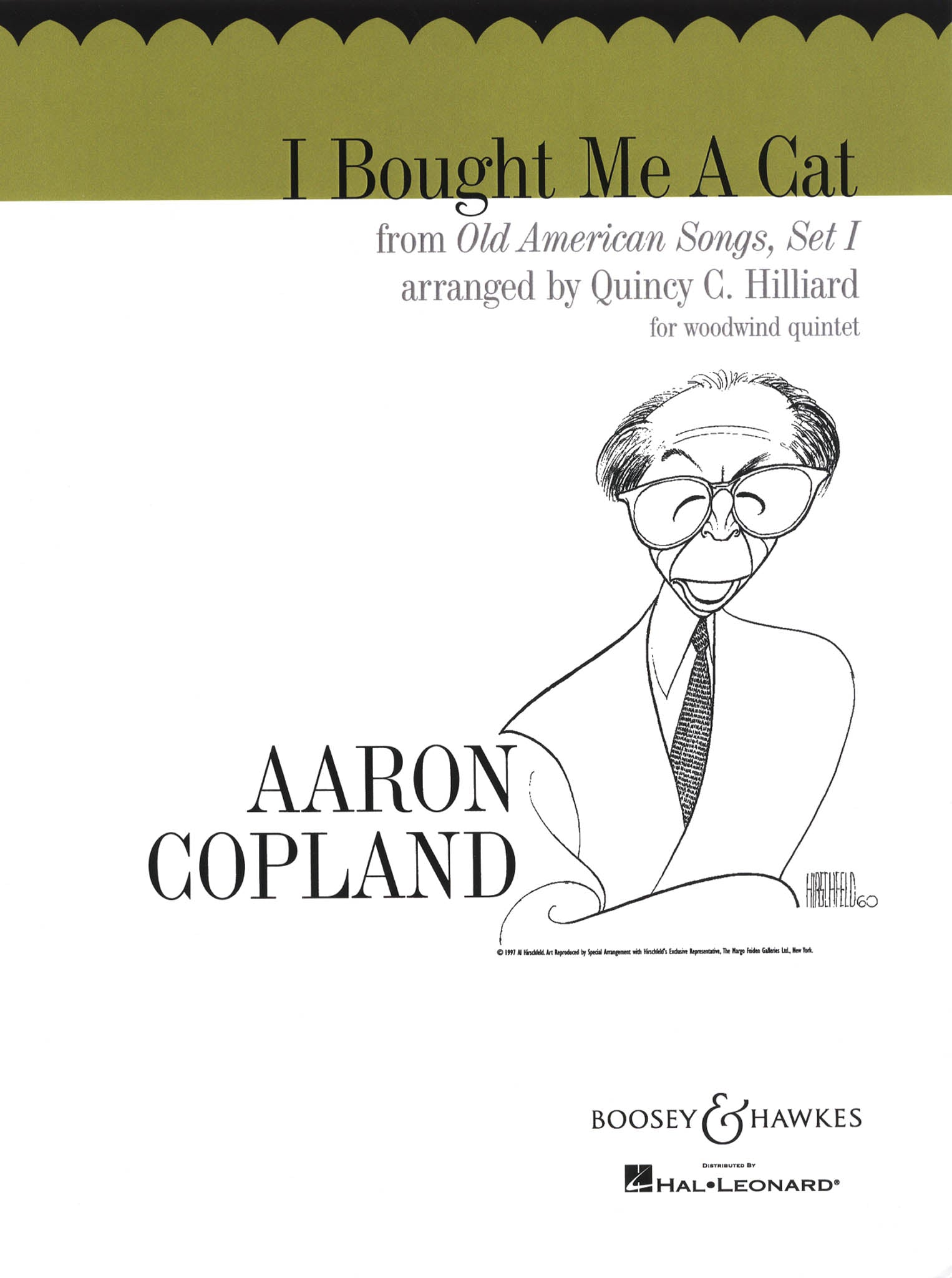 Copland I Bought Me A Cat, from Old American Songs, Set I wind quintet arrangement cover