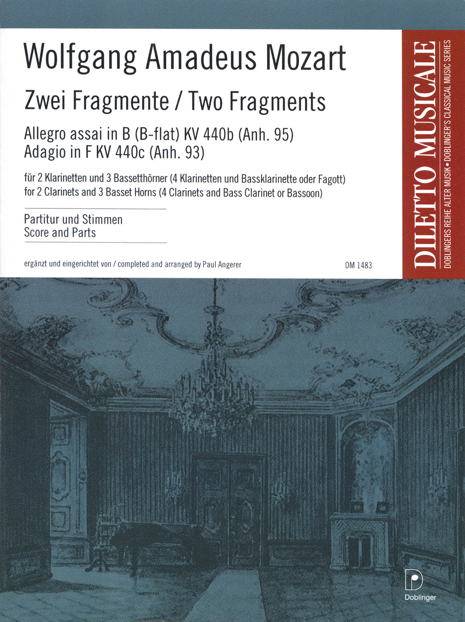 Mozart Angerer Fantasia on Two Fragments KV 440b (Anh. 95) & KV 440c (Anh. 93) cover