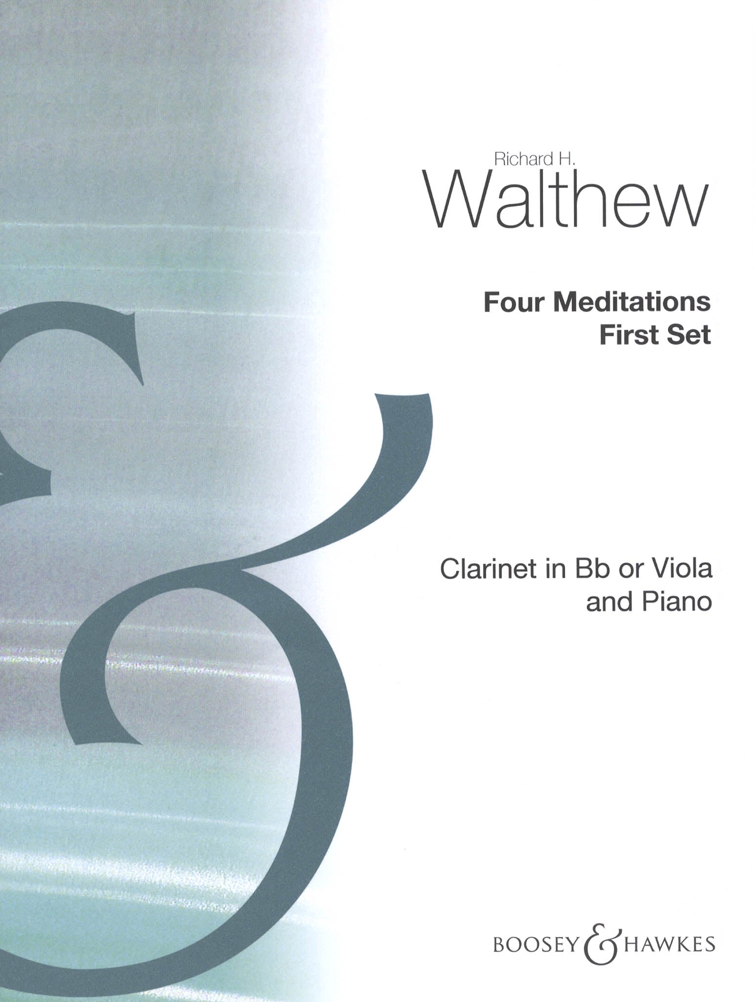 Walthew Four Meditions, First Set Cover