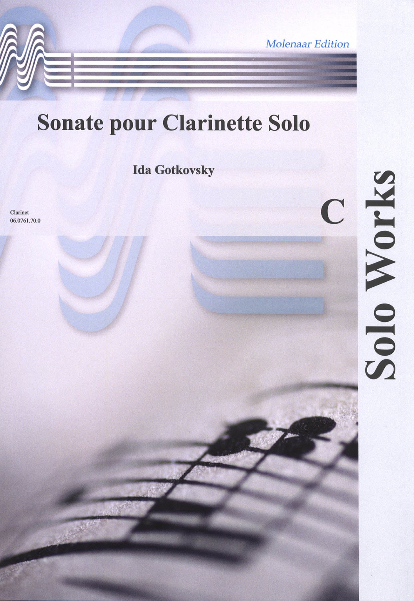 Sonata for Solo Clarinet Cover