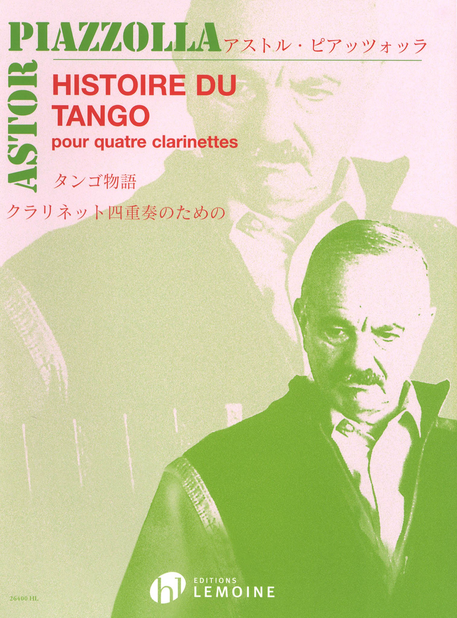 Piazzolla Histoire du Tango clarinet quartet arrangement cover