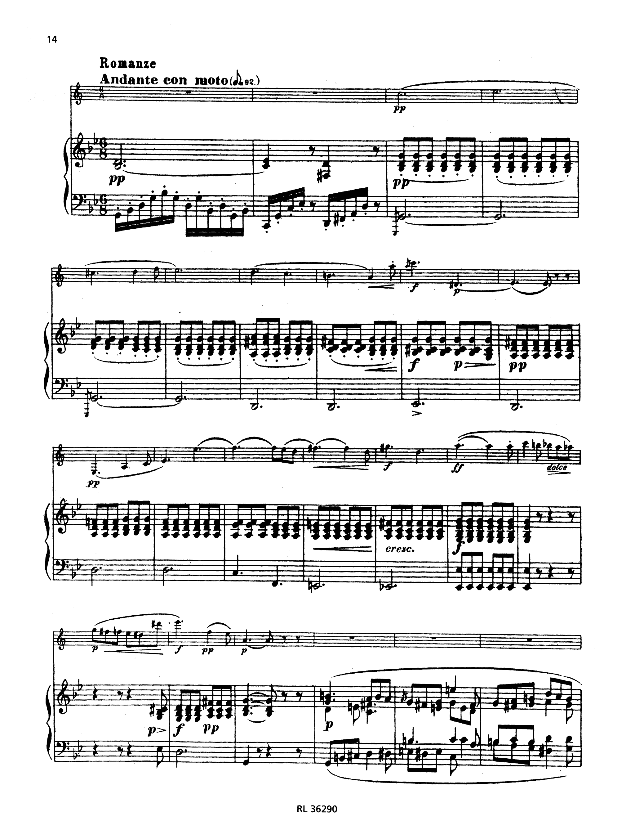 Clarinet Concerto No. 2, Op. 74 - Movement 2