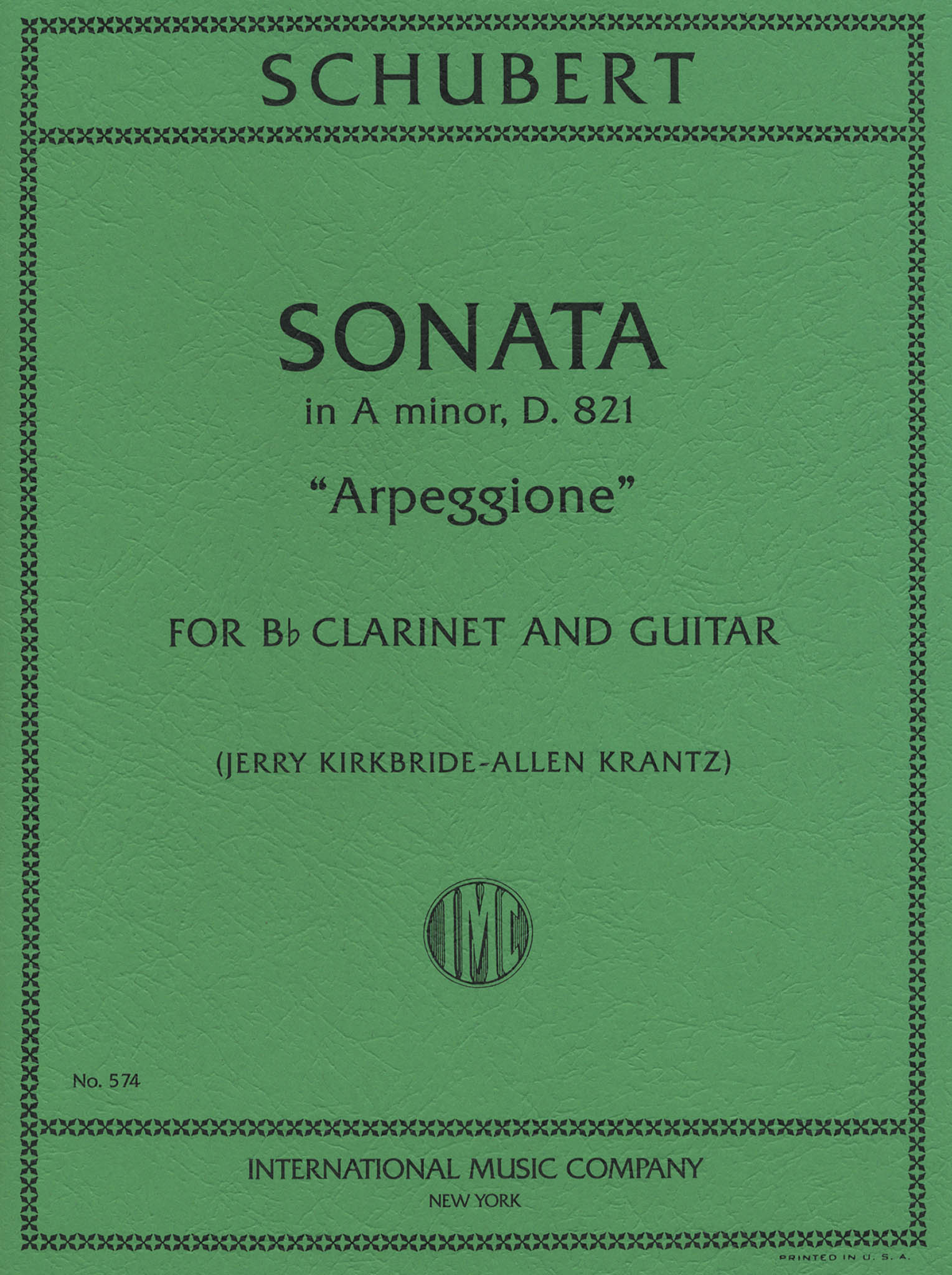 Schubert Arpeggione Sonata B-flat Clarinet & Guitar cover