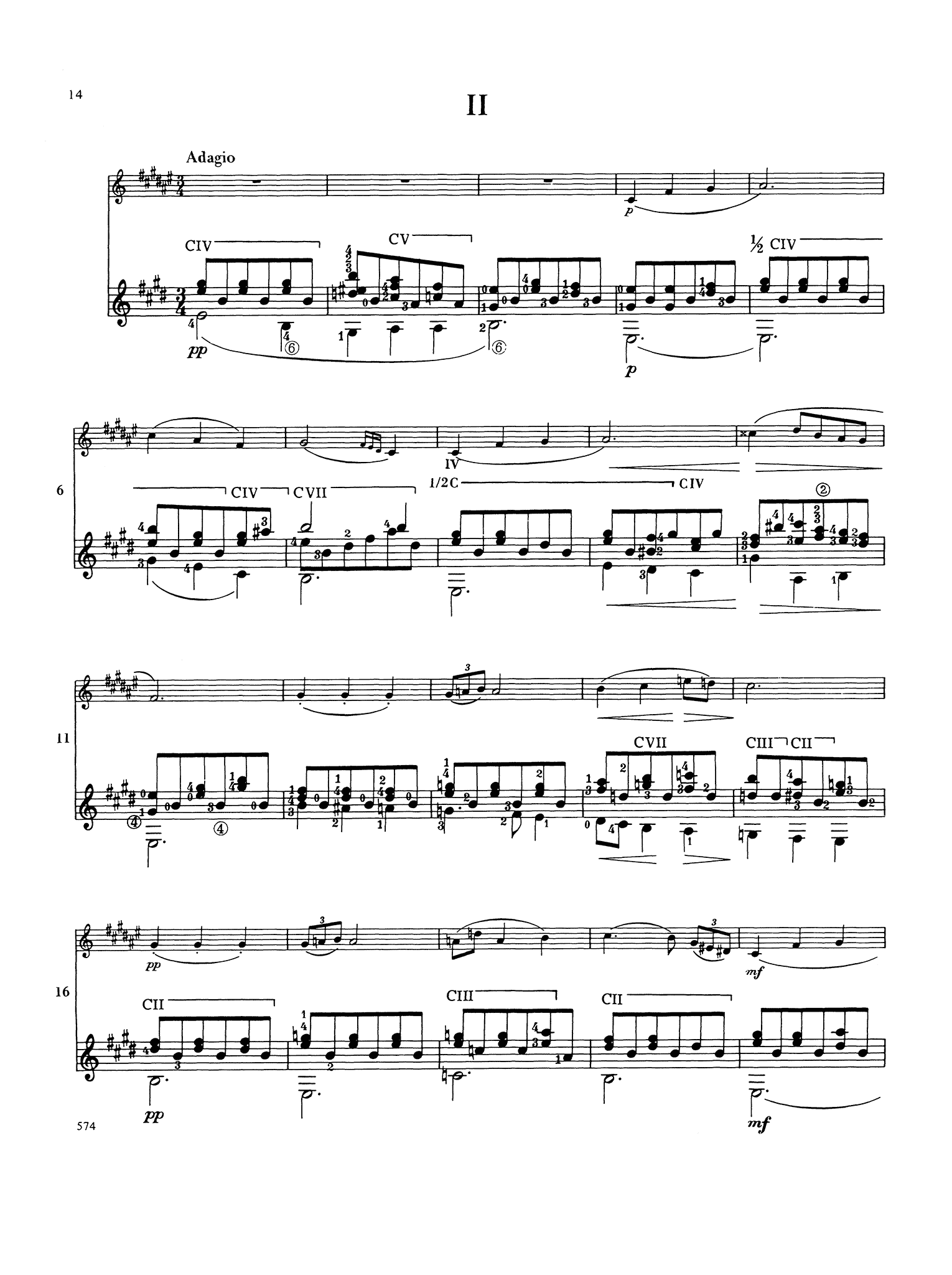 Schubert Arpeggione Sonata B-flat Clarinet & Guitar - Movement 2