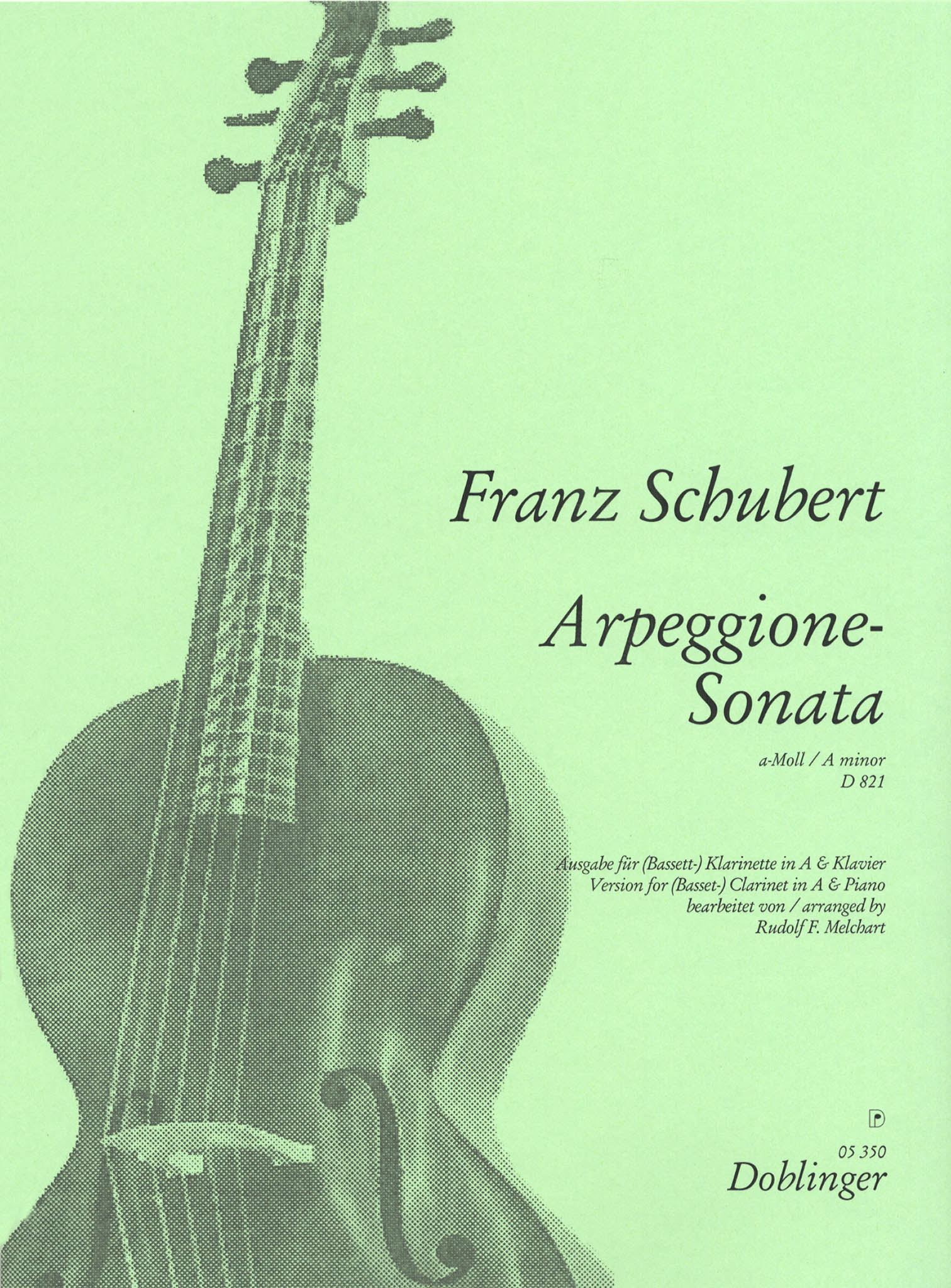 Schubert Sonata D. 821 ‘Arpeggione’ Basset clarinet Cover