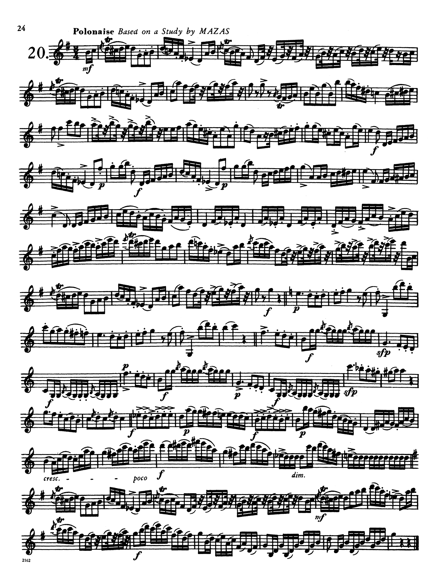 40 Études for Clarinet, Book 1 of 2 Page 24