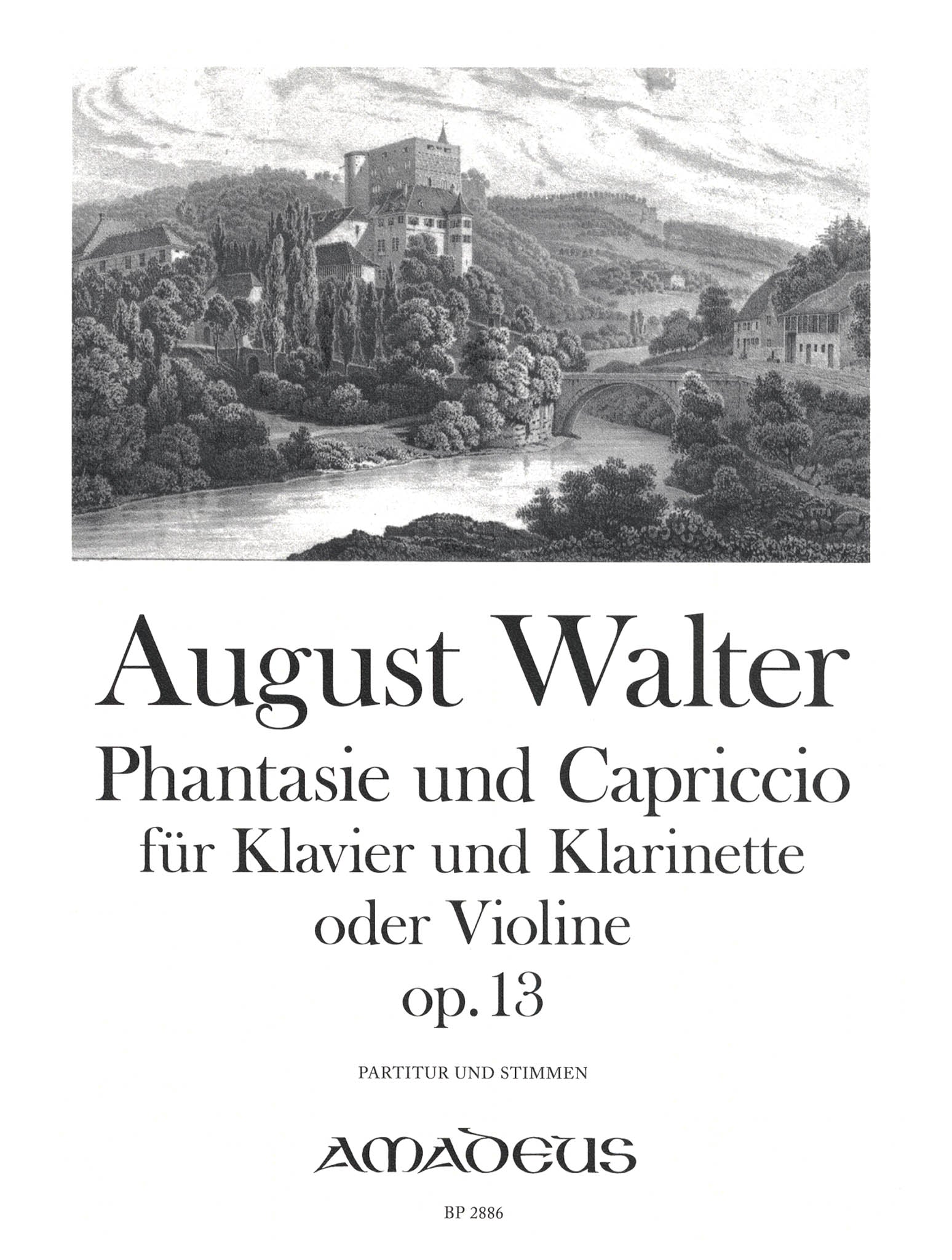 August Walter Fantasy & Capriccio, Op. 13 clarinet & piano cover