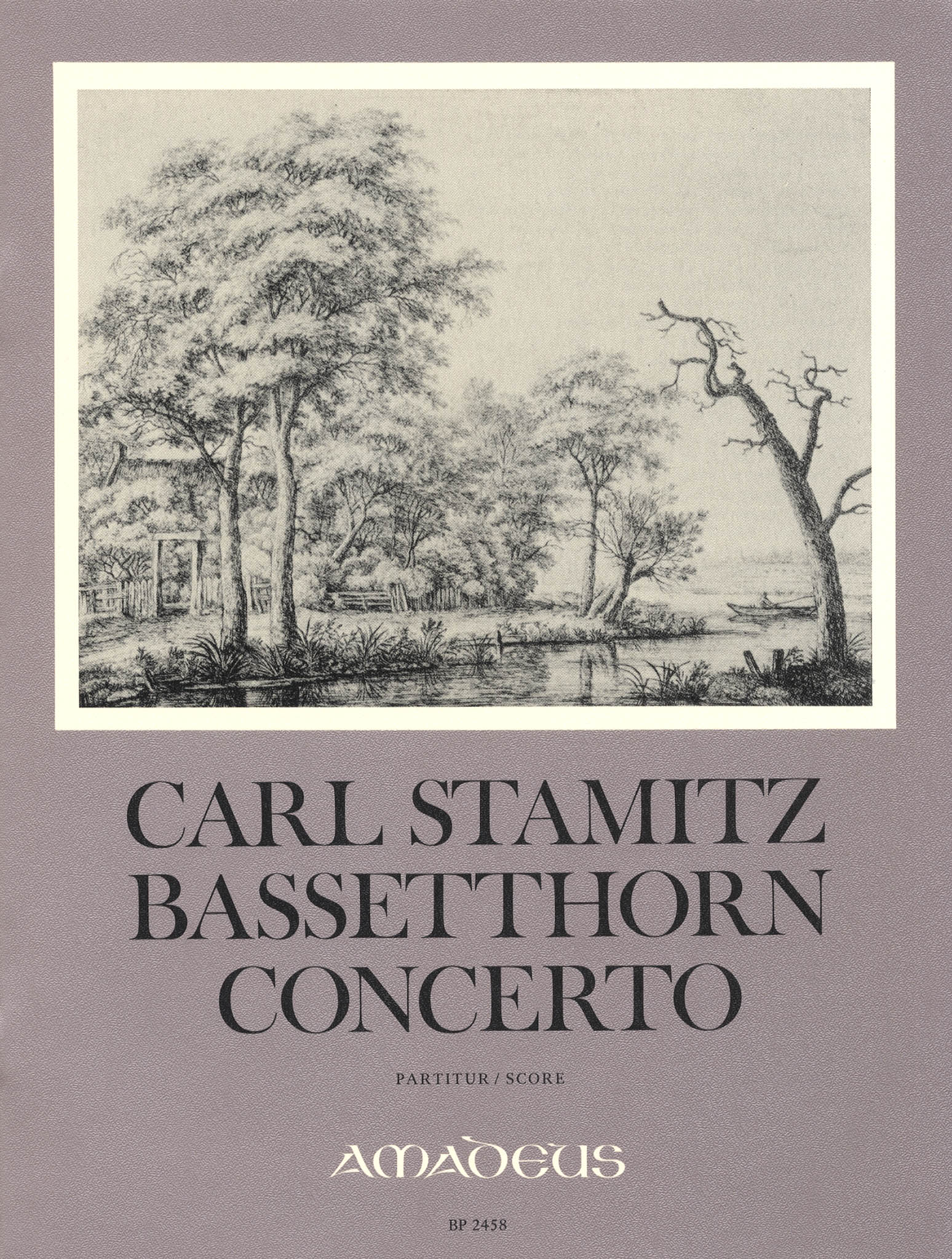 Carl Stamitz Basset Horn Concerto (full score) cover