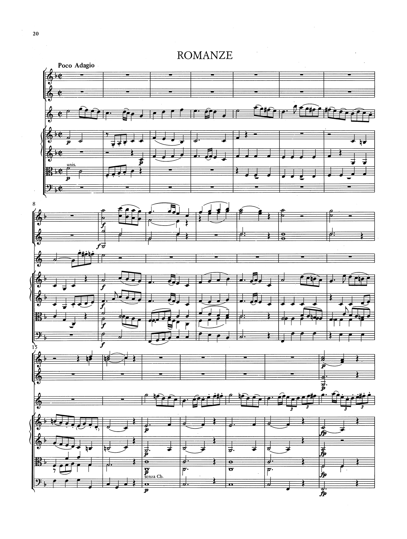 Carl Stamitz Basset Horn Concerto (full score) - Movement 2