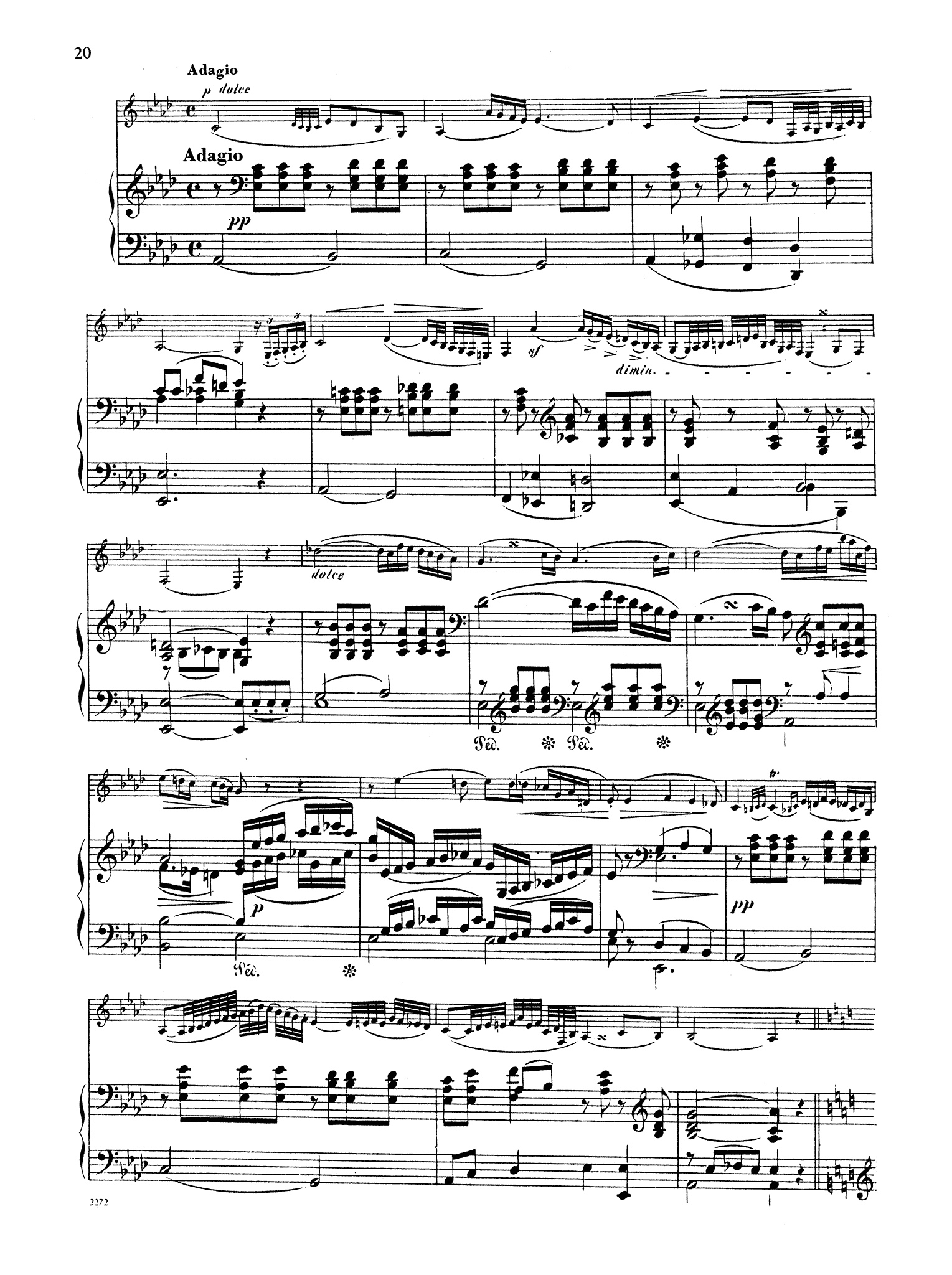 Clarinet Concerto No. 2 in E-flat Major, Op. 57 - Movement 2