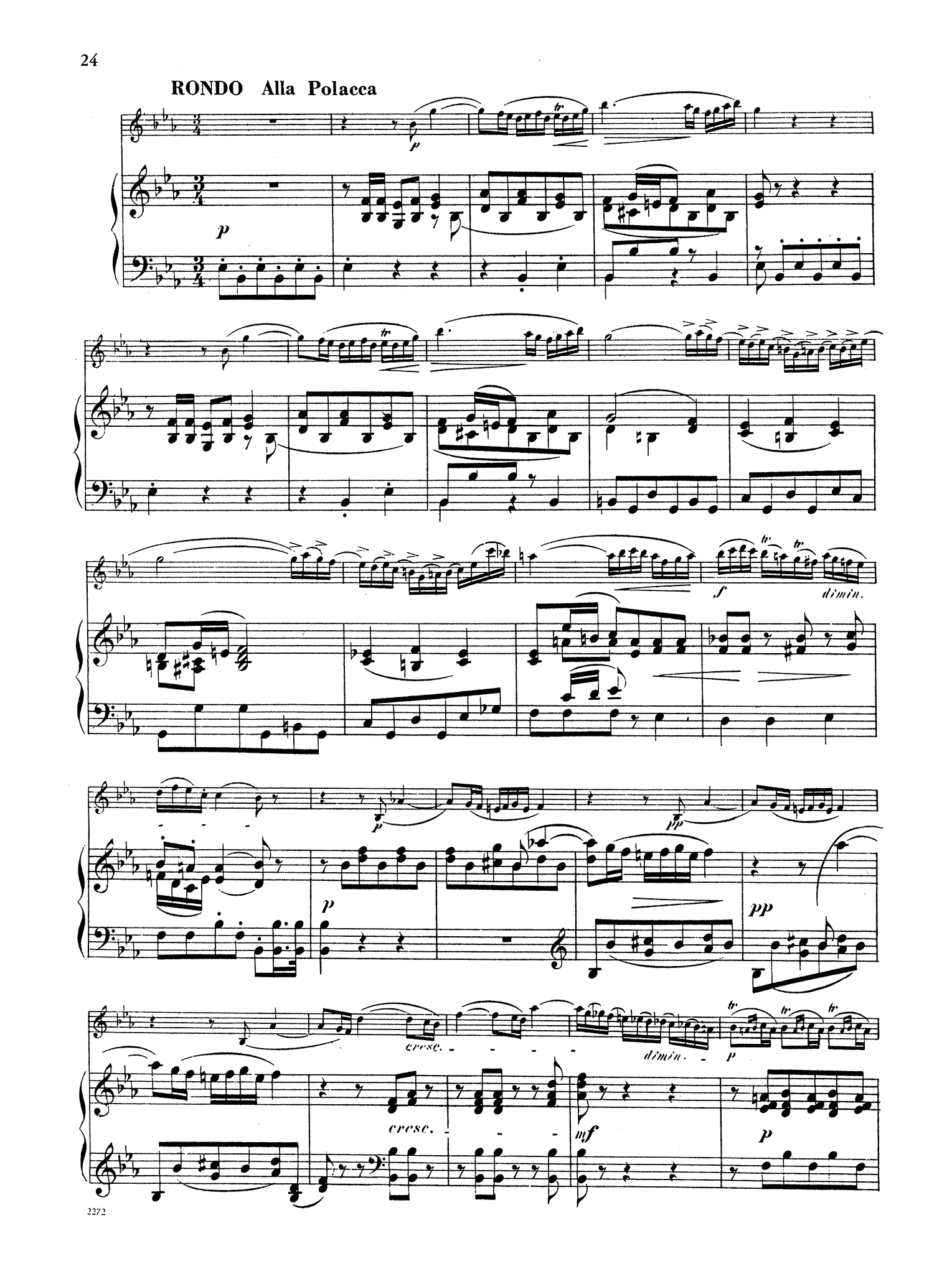 Clarinet Concerto No. 2 in E-flat Major, Op. 57 - Movement 3