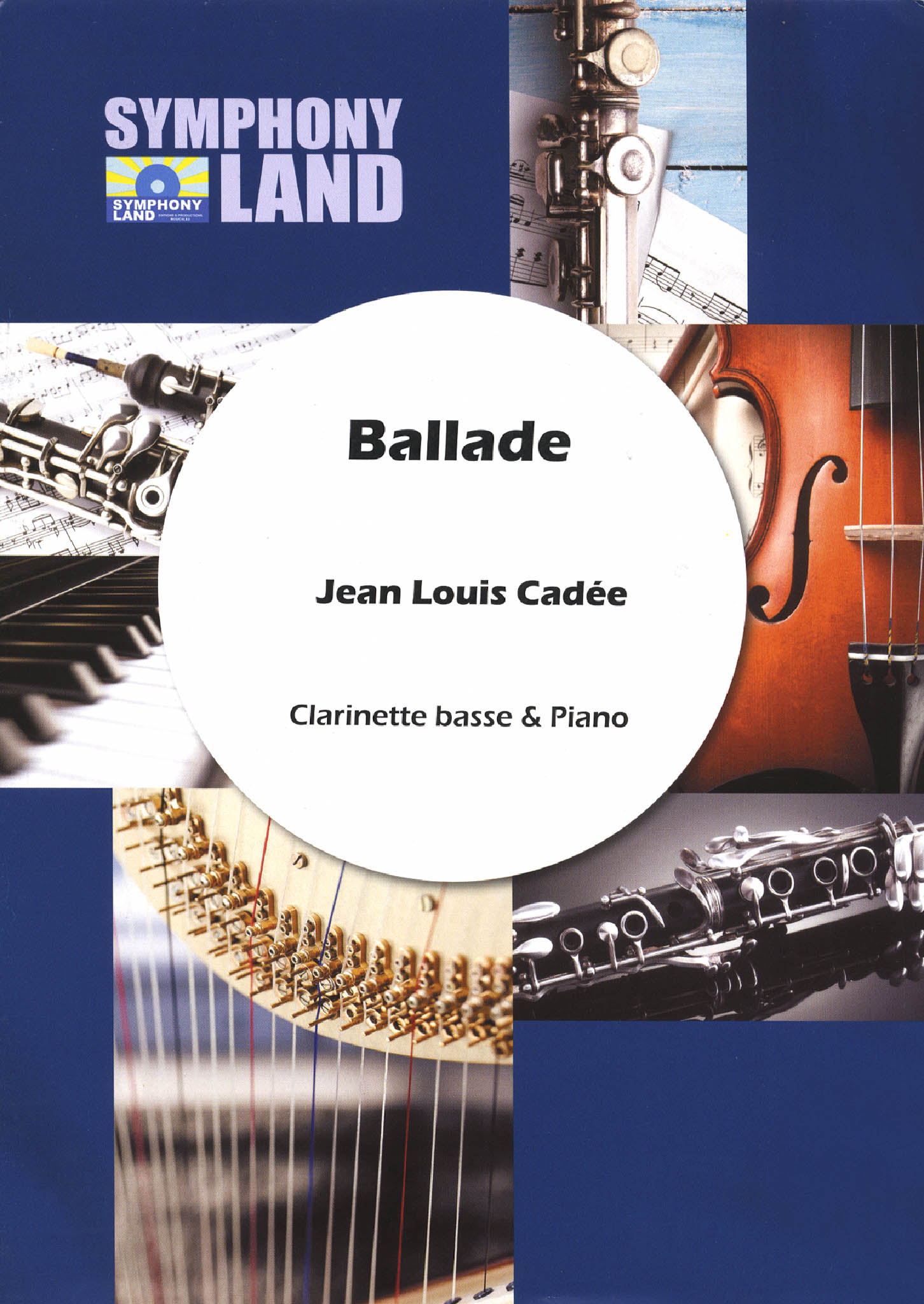 Jean-Louis Cadée Ballade bass clarinet and piano cover