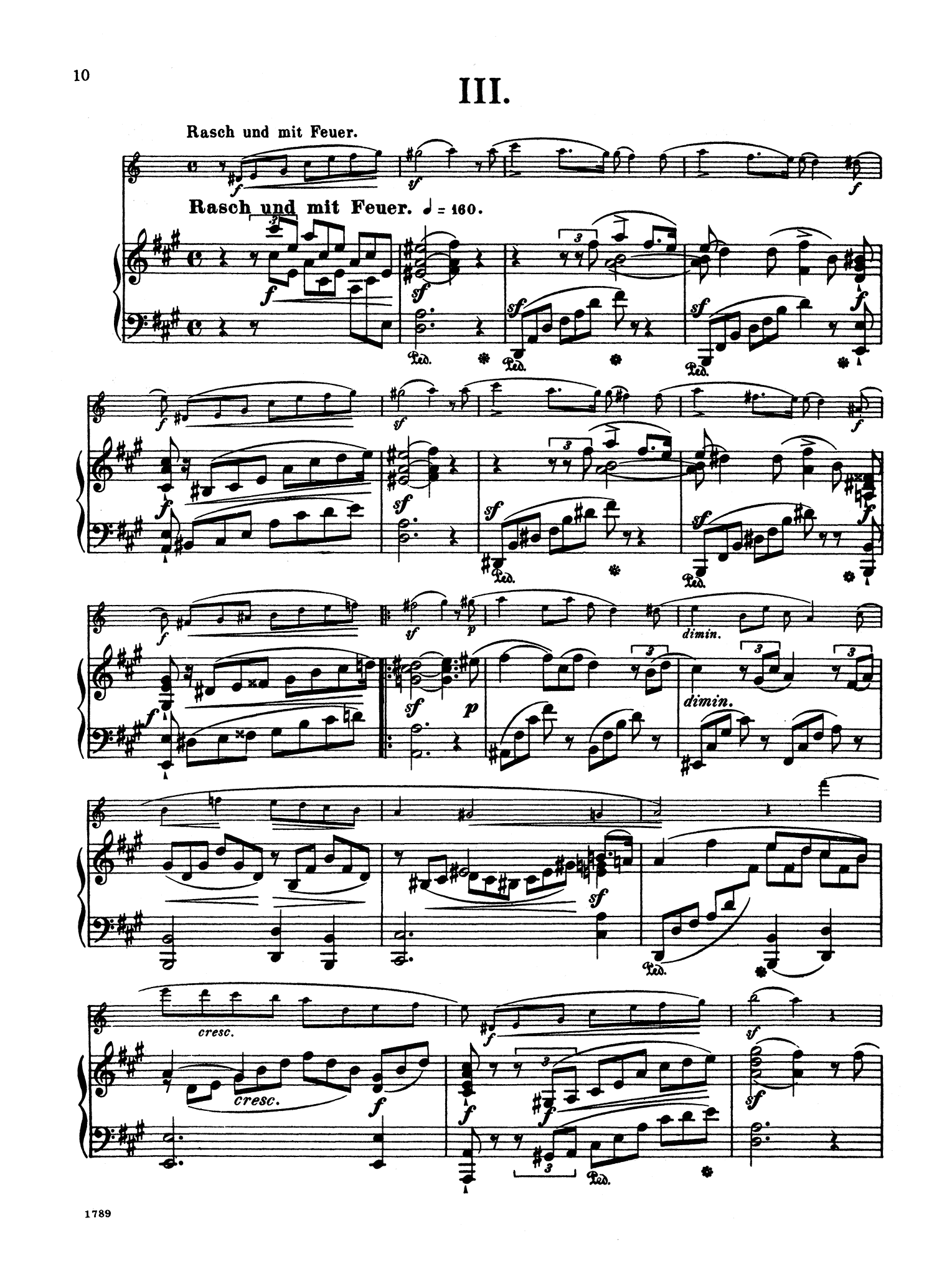 Fantasiestücke, Op. 73 - Movement 3