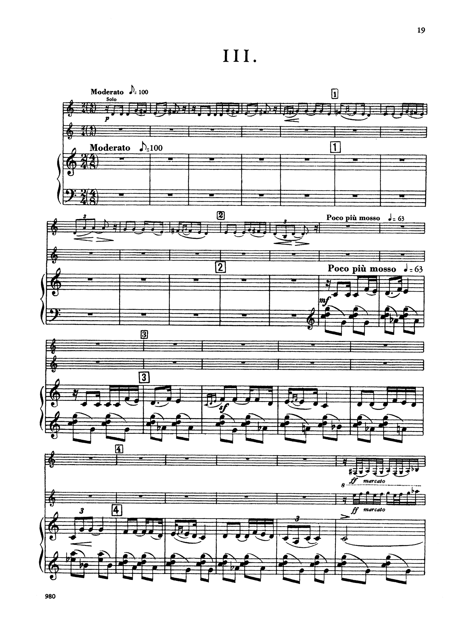 Khachaturian Trio for Clarinet, Violin & Piano - Movement 3