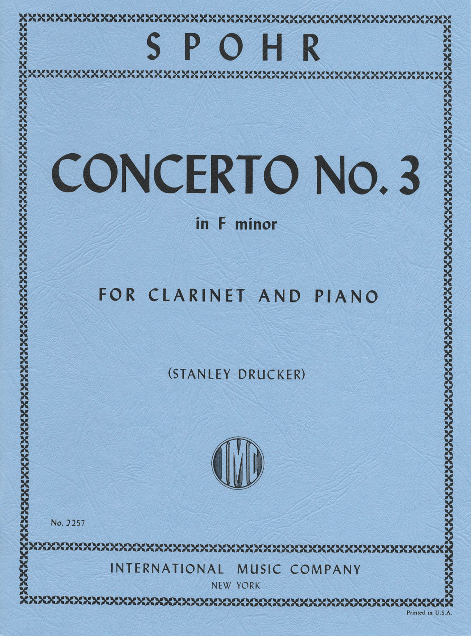 Clarinet Concerto No. 3 in F Minor, WoO 19 Cover